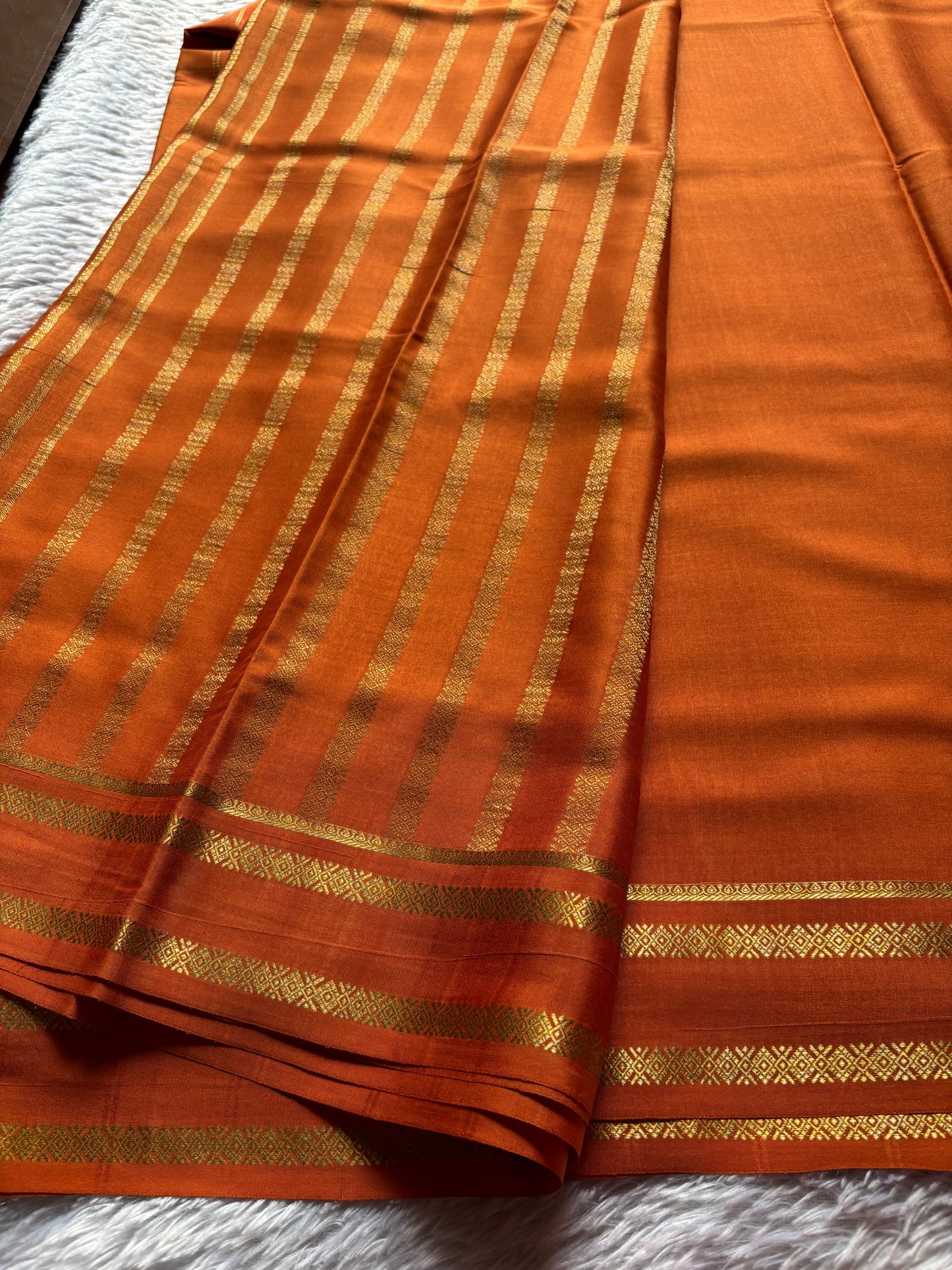 Vismaya : Solid Rust orange
