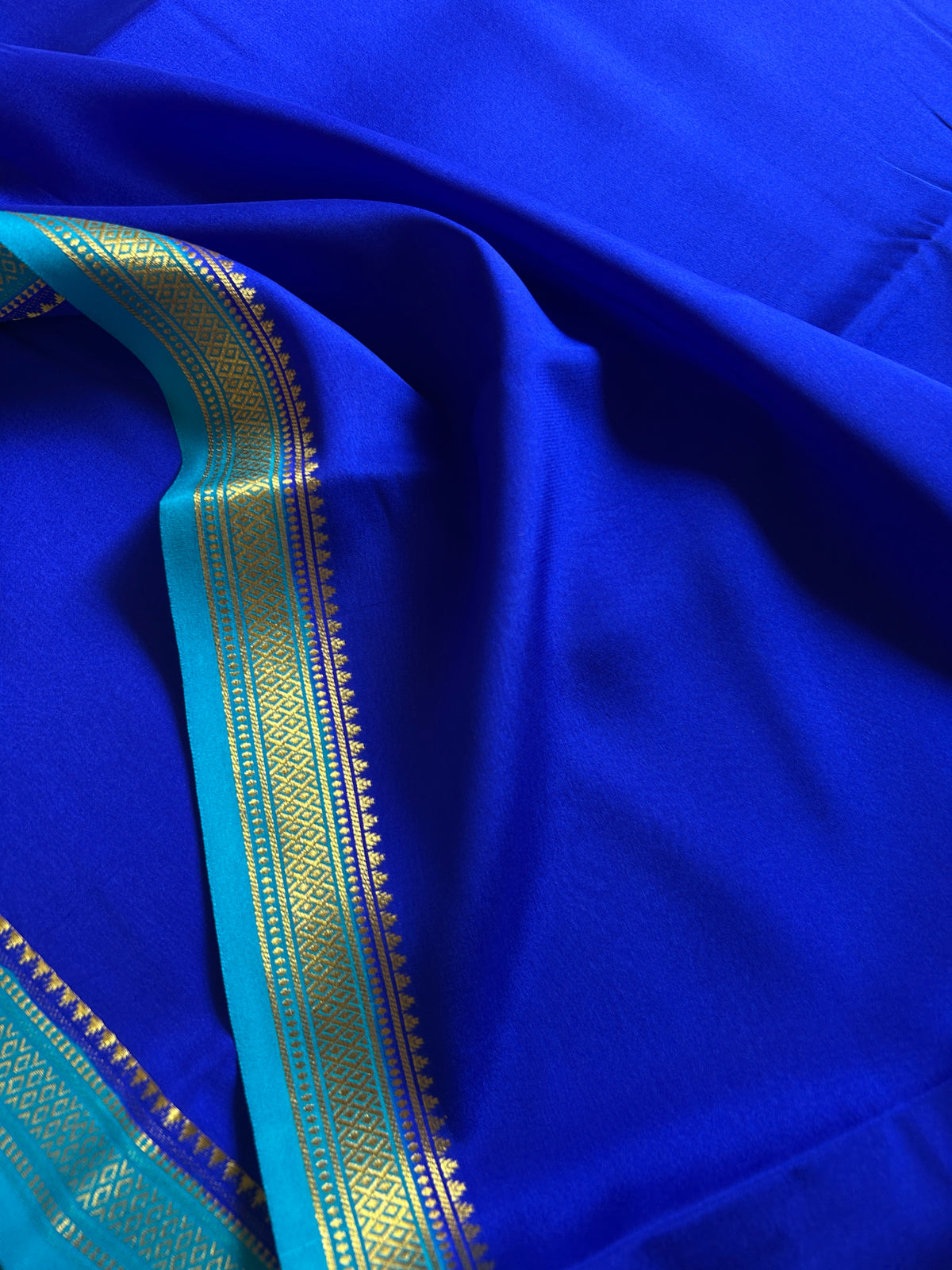 Preetha (2D) : Royal blue-ananda blue – Nalmè Saree Studio