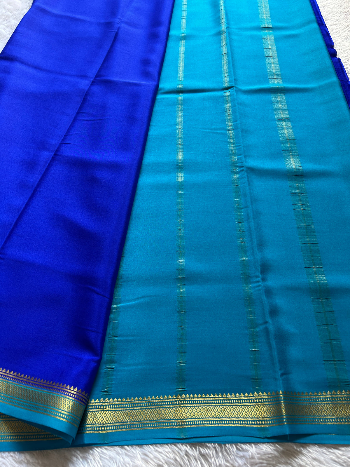 Preetha (2D) : Royal blue-ananda blue – Nalmè Saree Studio