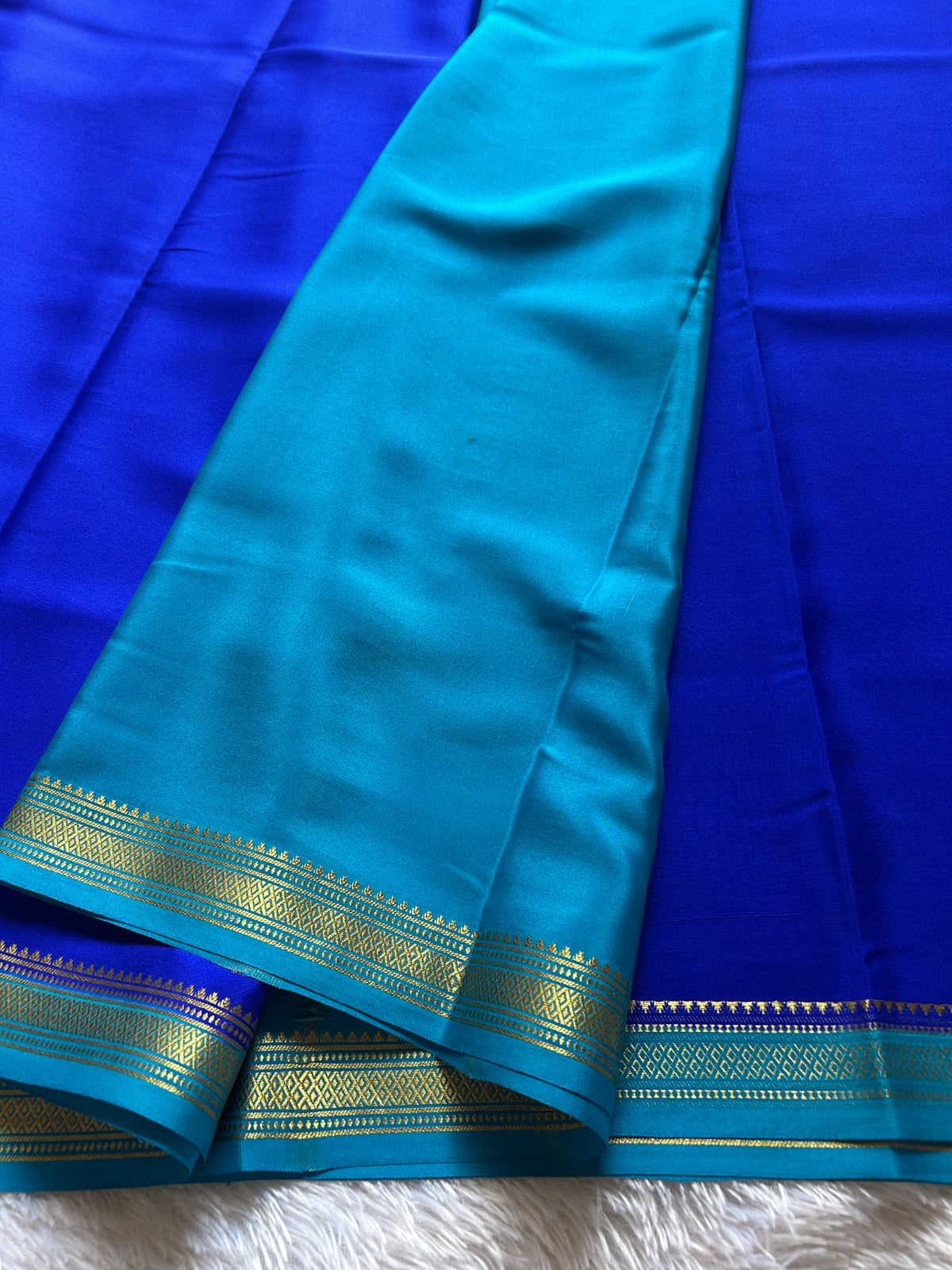 Preetha (2D) : Royal blue-ananda blue – Nalmè Saree Studio