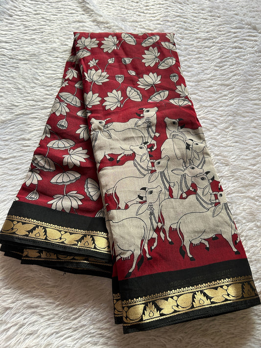 Sarala (2D) : Maroon-black