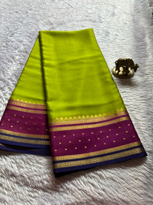 Drishti (3D) : Mehendi green-maroon-dark blue