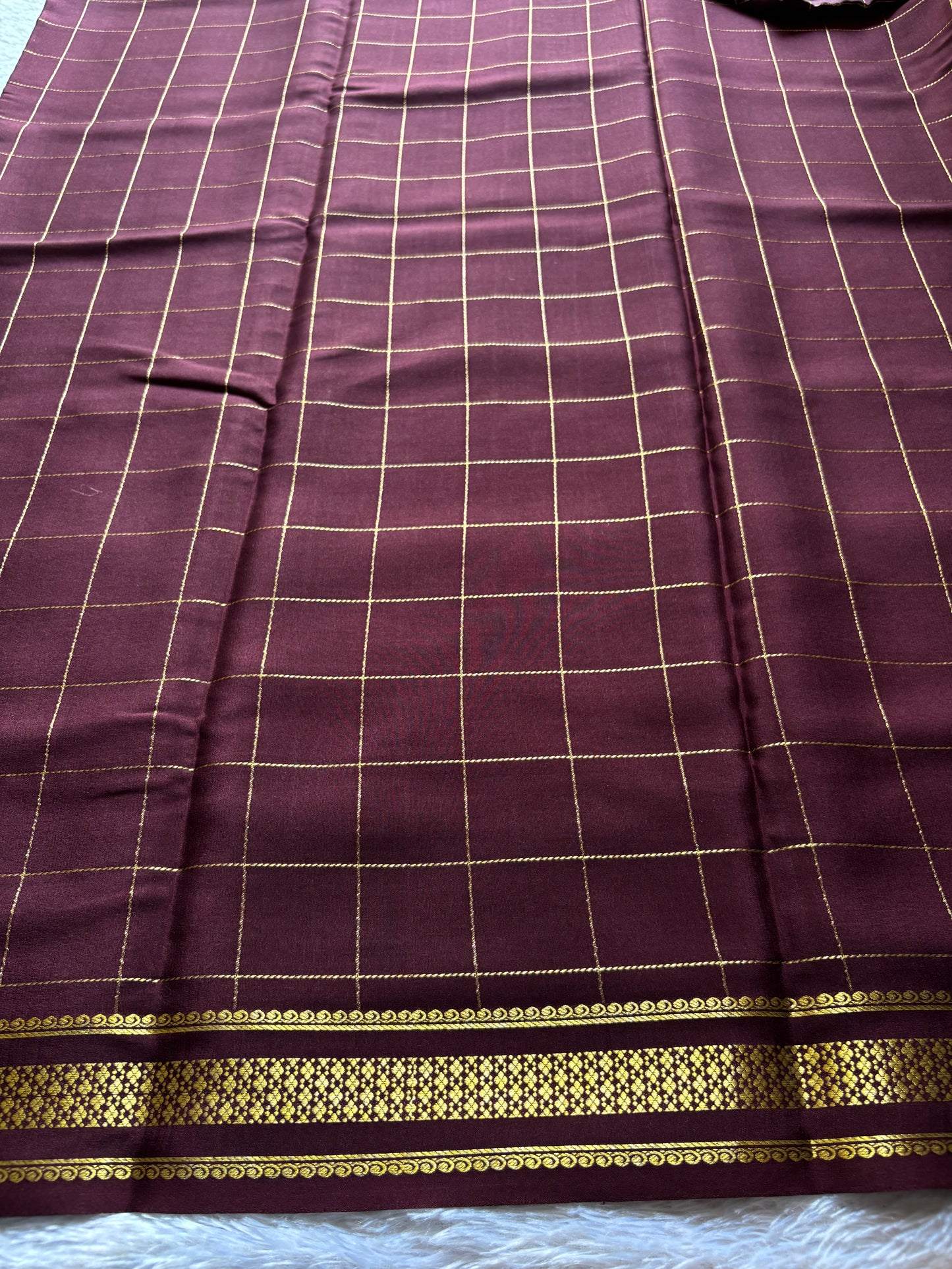 Madhavi : Solid Chocolate brown