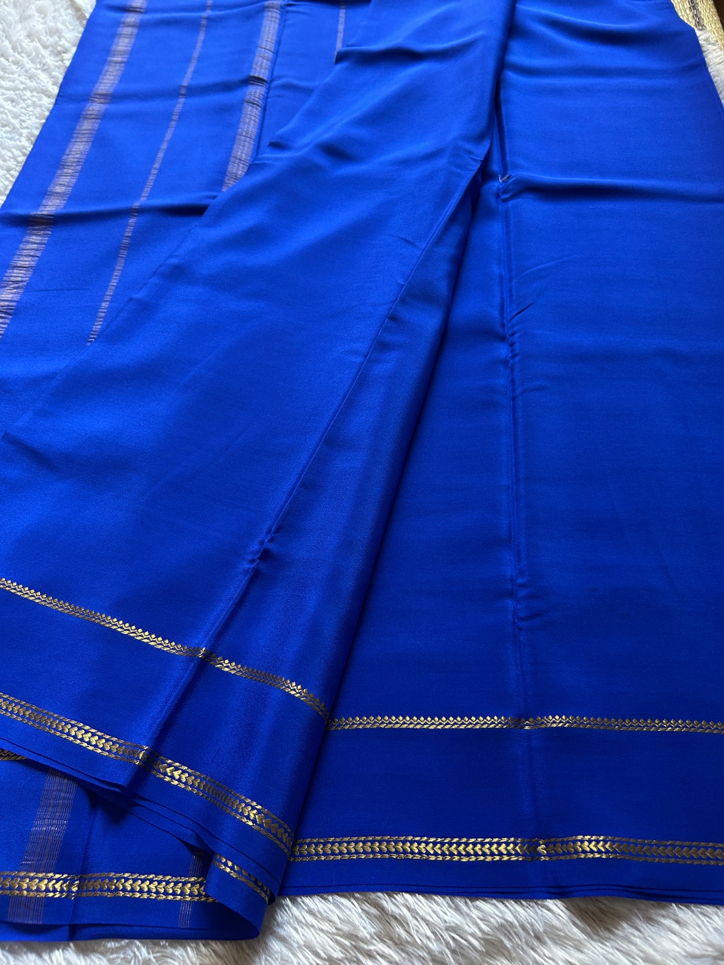 Indrani : Solid Royal blue
