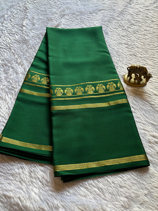 Ashwini : Solid Bottle green