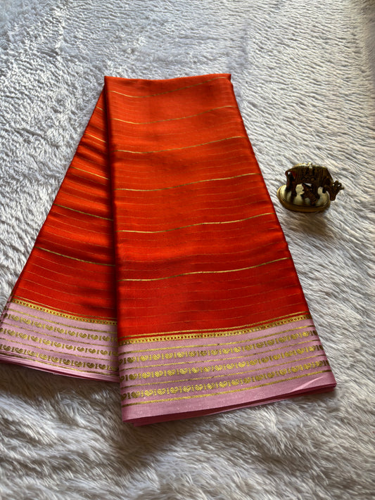 Meghana (2D) : Dark orange-light pink