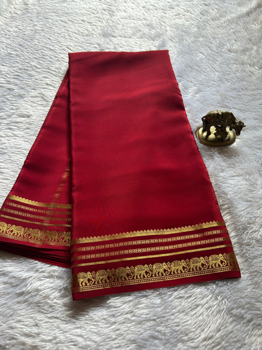 Eshwari : Solid Dark red