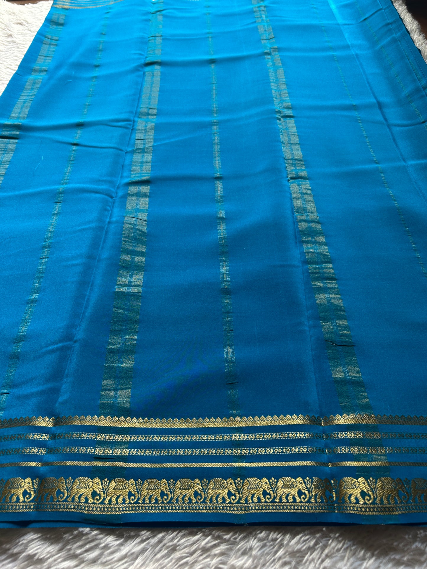 Eshwari : Solid Ananda blue