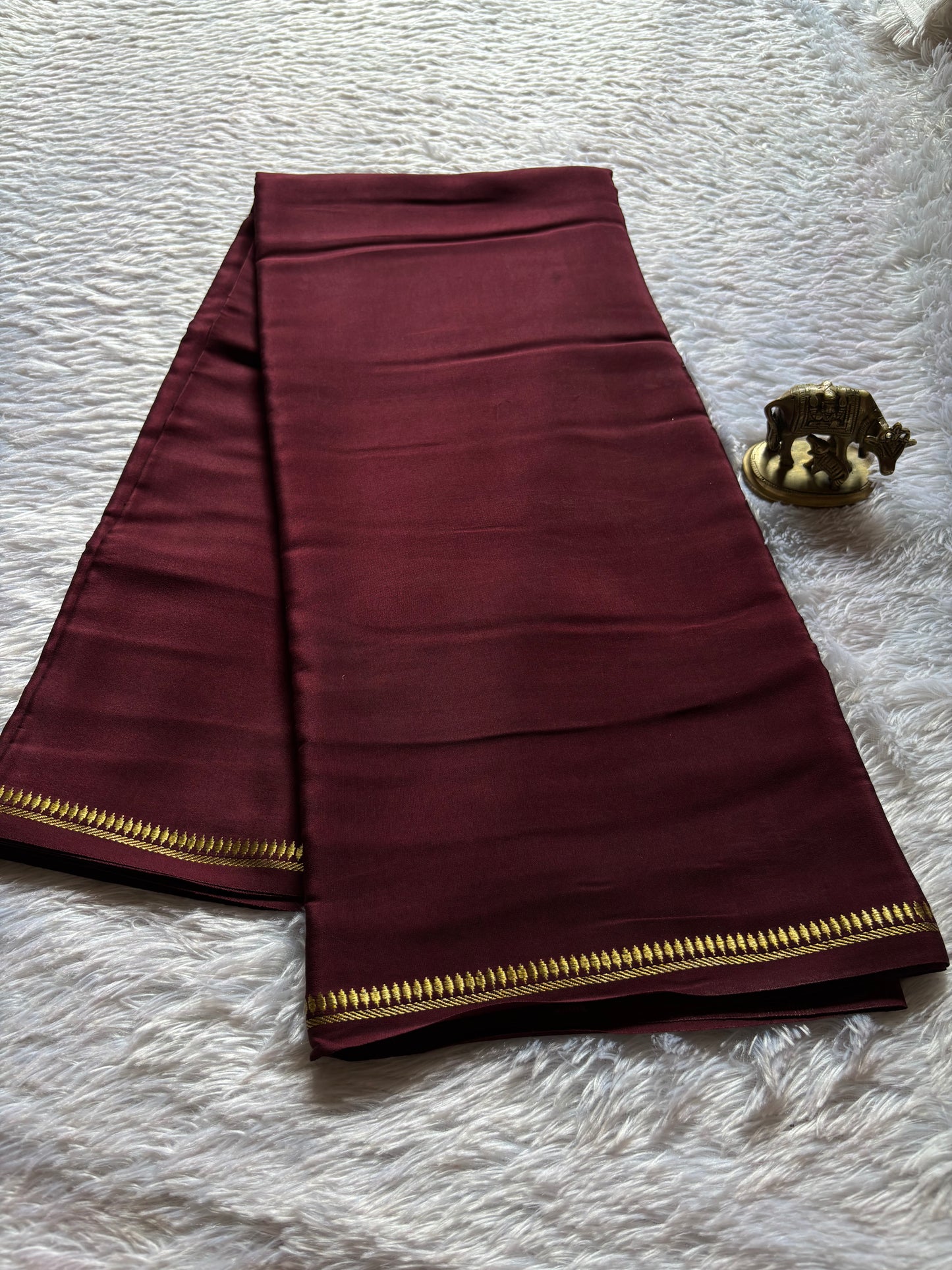Rukmini : Solid Chocolate brown