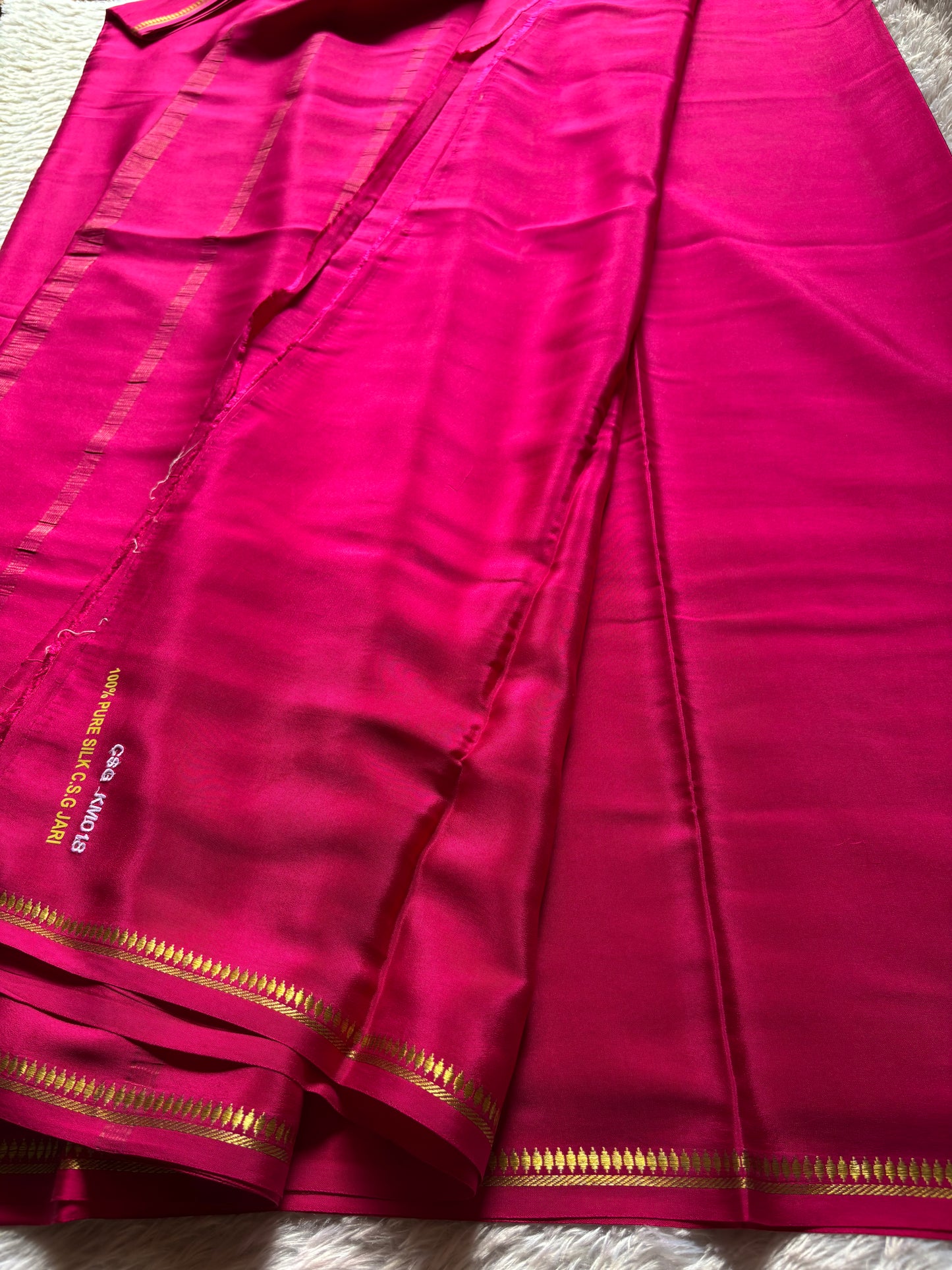 Rukmini : Solid Rani pink