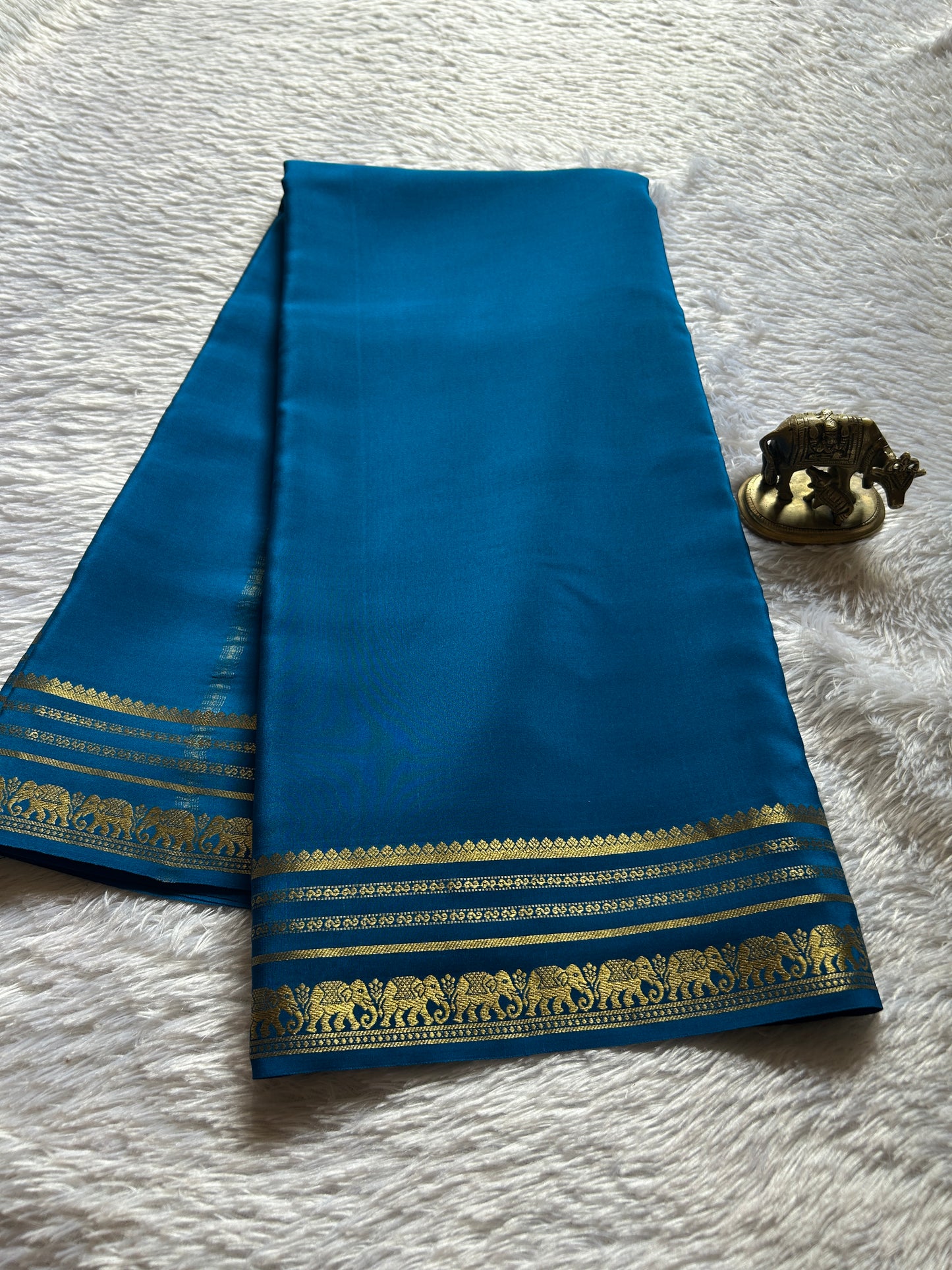 Eshwari : Solid Ink blue