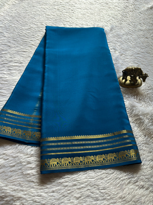 Eshwari : Solid Ink blue