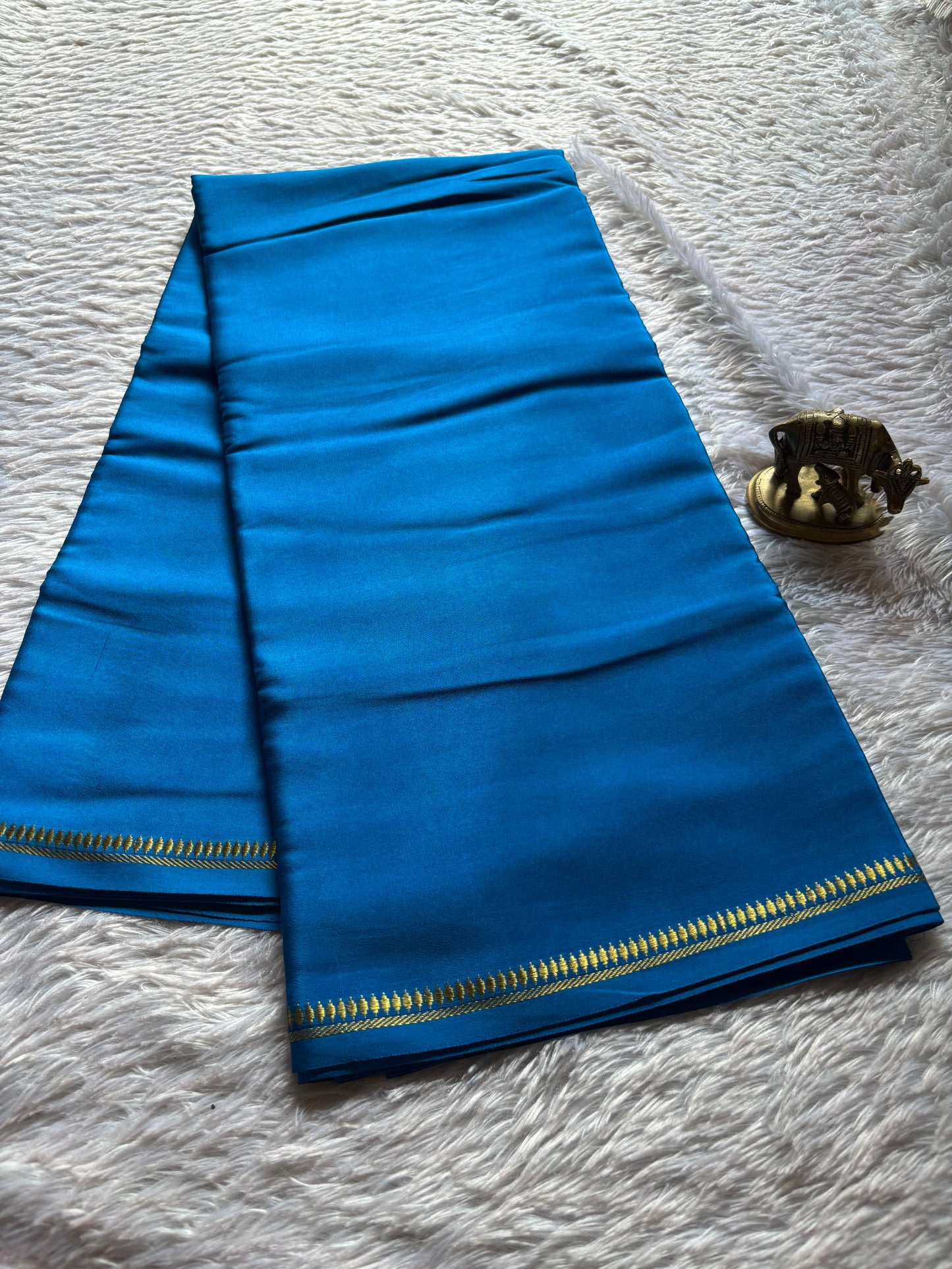 Rukmini : Solid Ananda blue