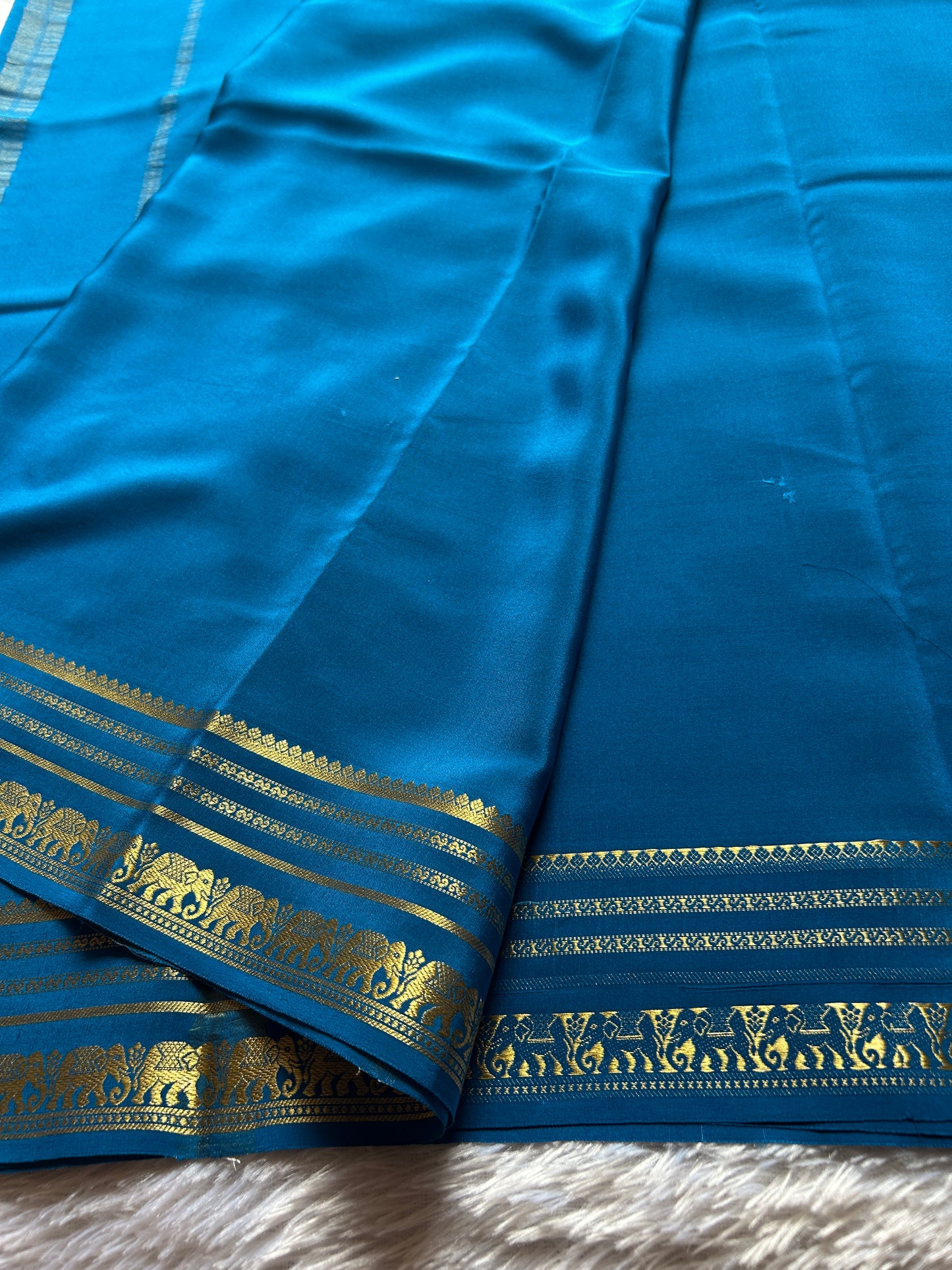 Eshwari : Solid Ink blue