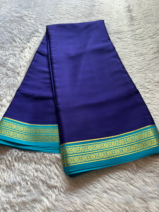 Pushpavathi (2D) : navy blue-ananda blue