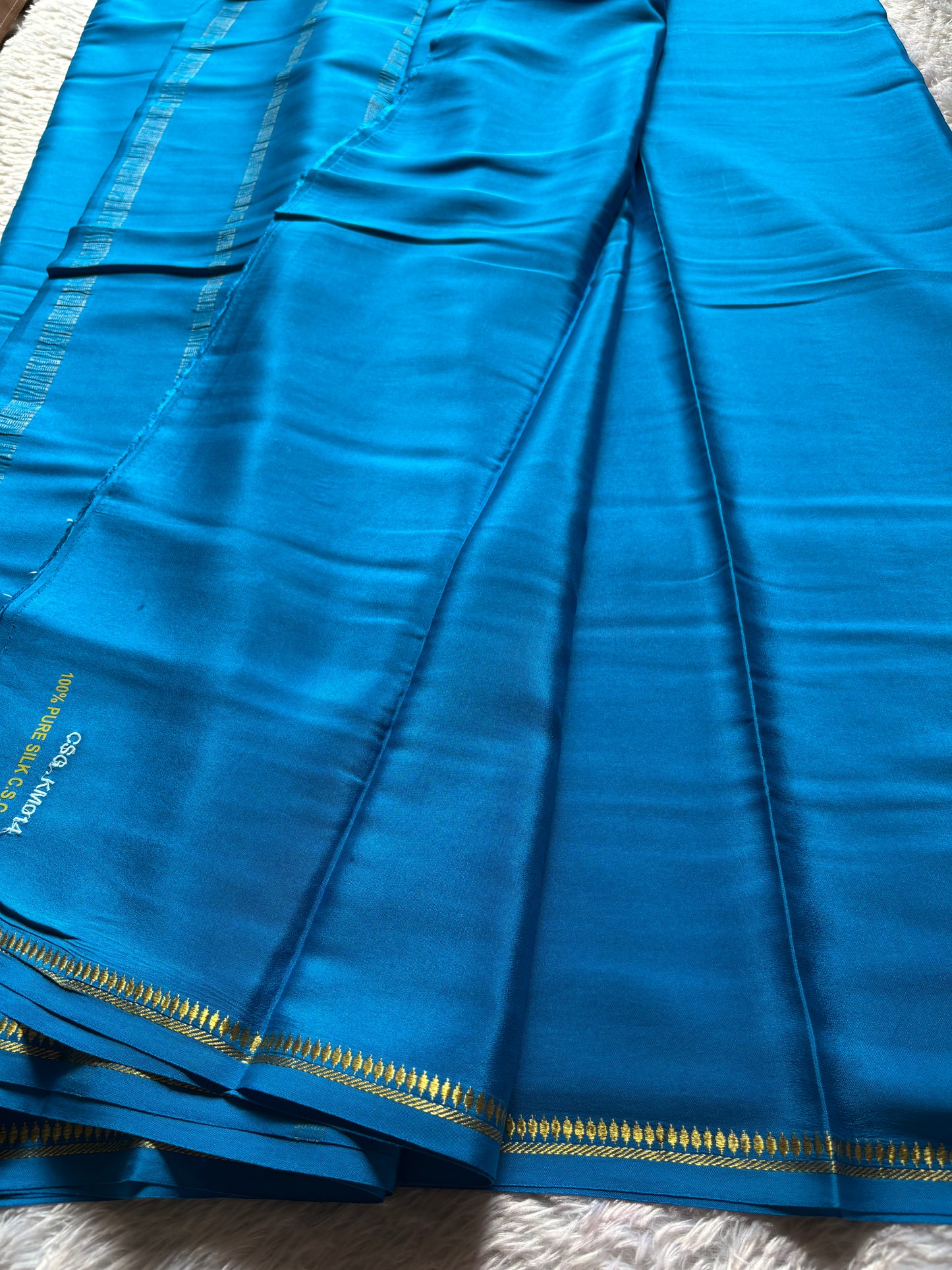 Rukmini : Solid Ananda blue