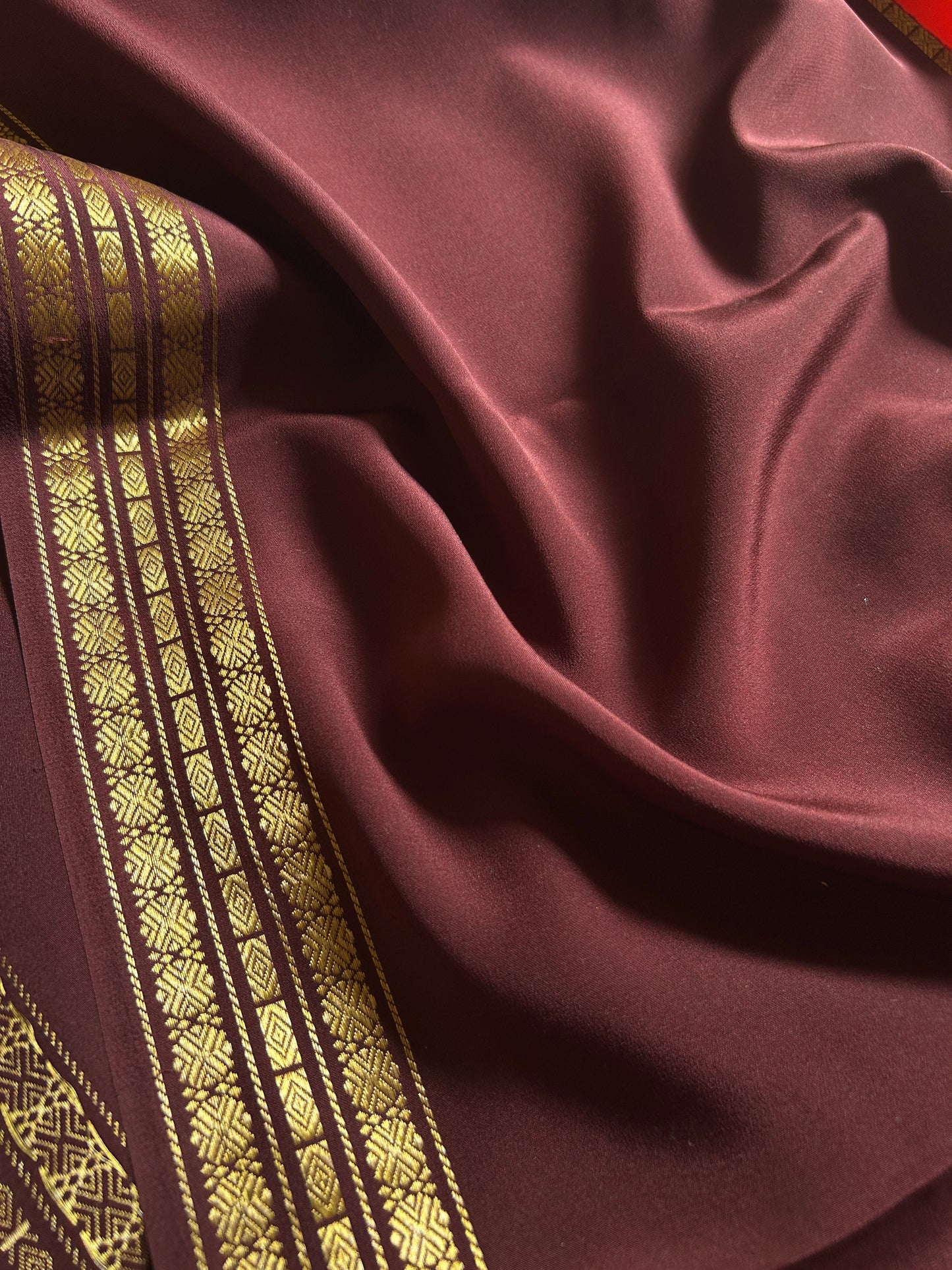 Suraksha (2D) : Rust orange-chocolate brown