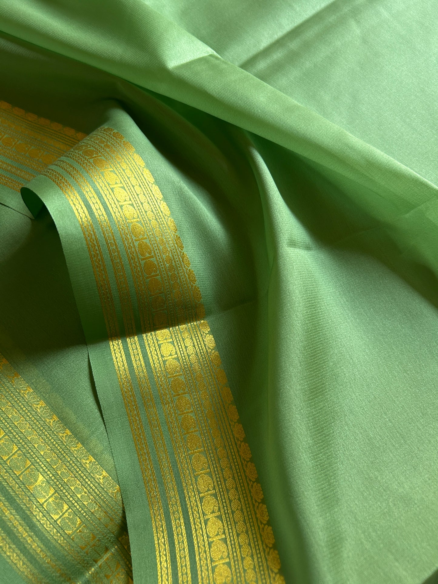 Swara : Solid Mint green