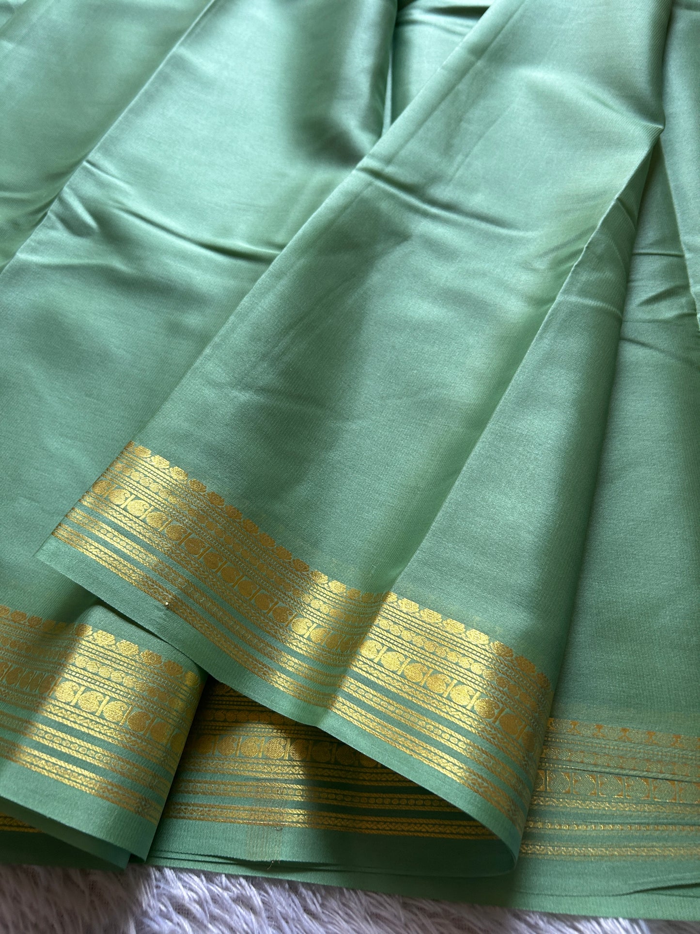 Swara : Solid Mint green