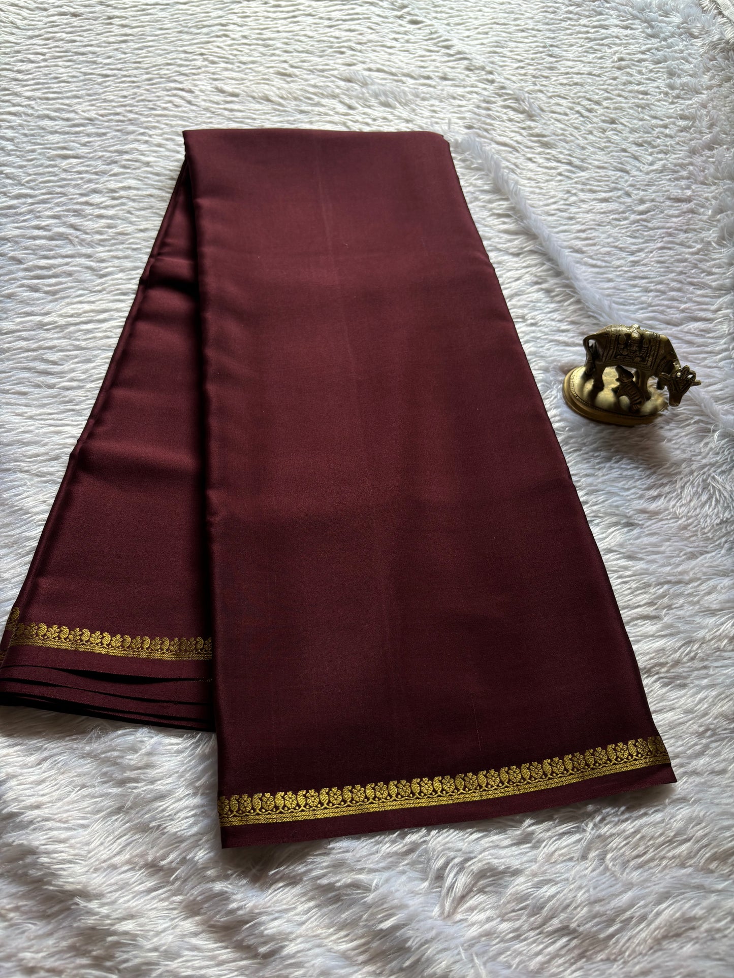 Nitya : Solid Chocolate brown
