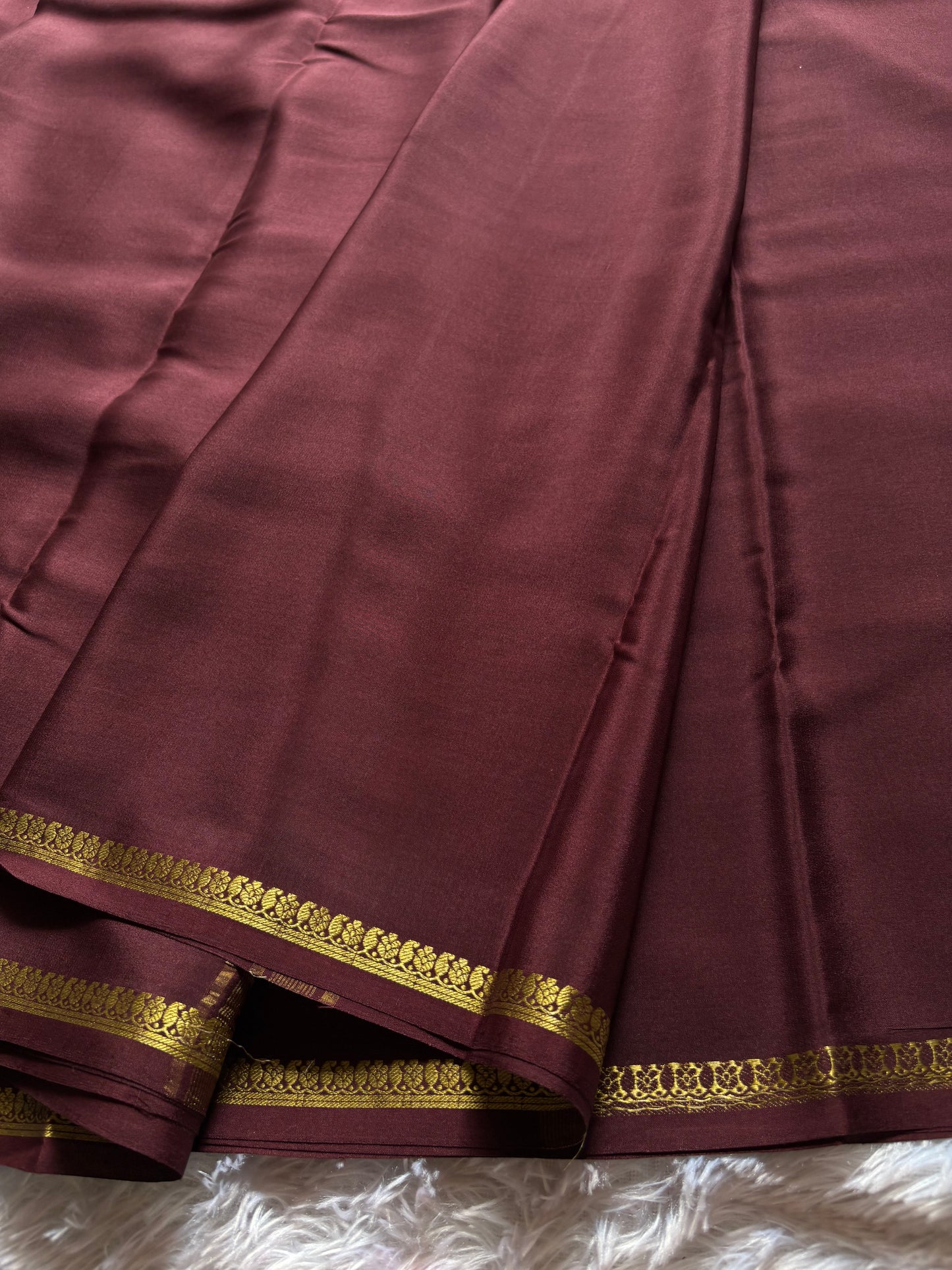 Nitya : Solid Chocolate brown
