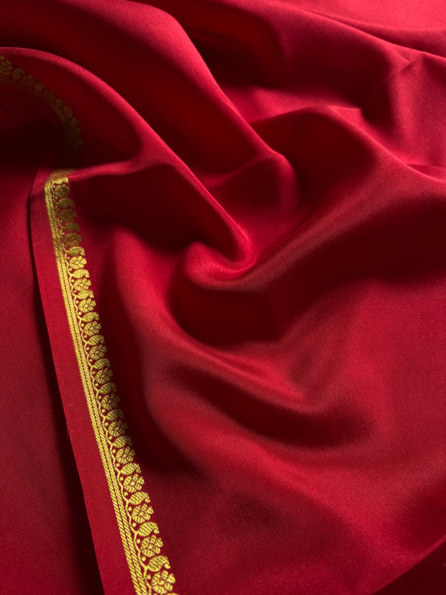 Nitya : Solid Dark red