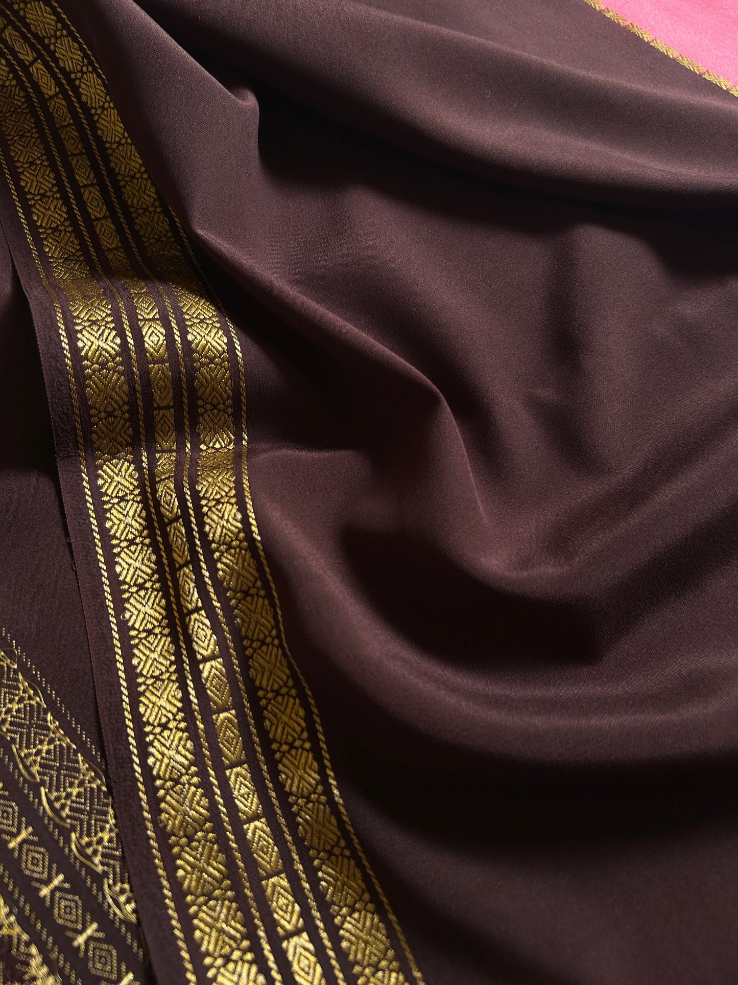 Suraksha(2D) : Light pink-chocolate brown