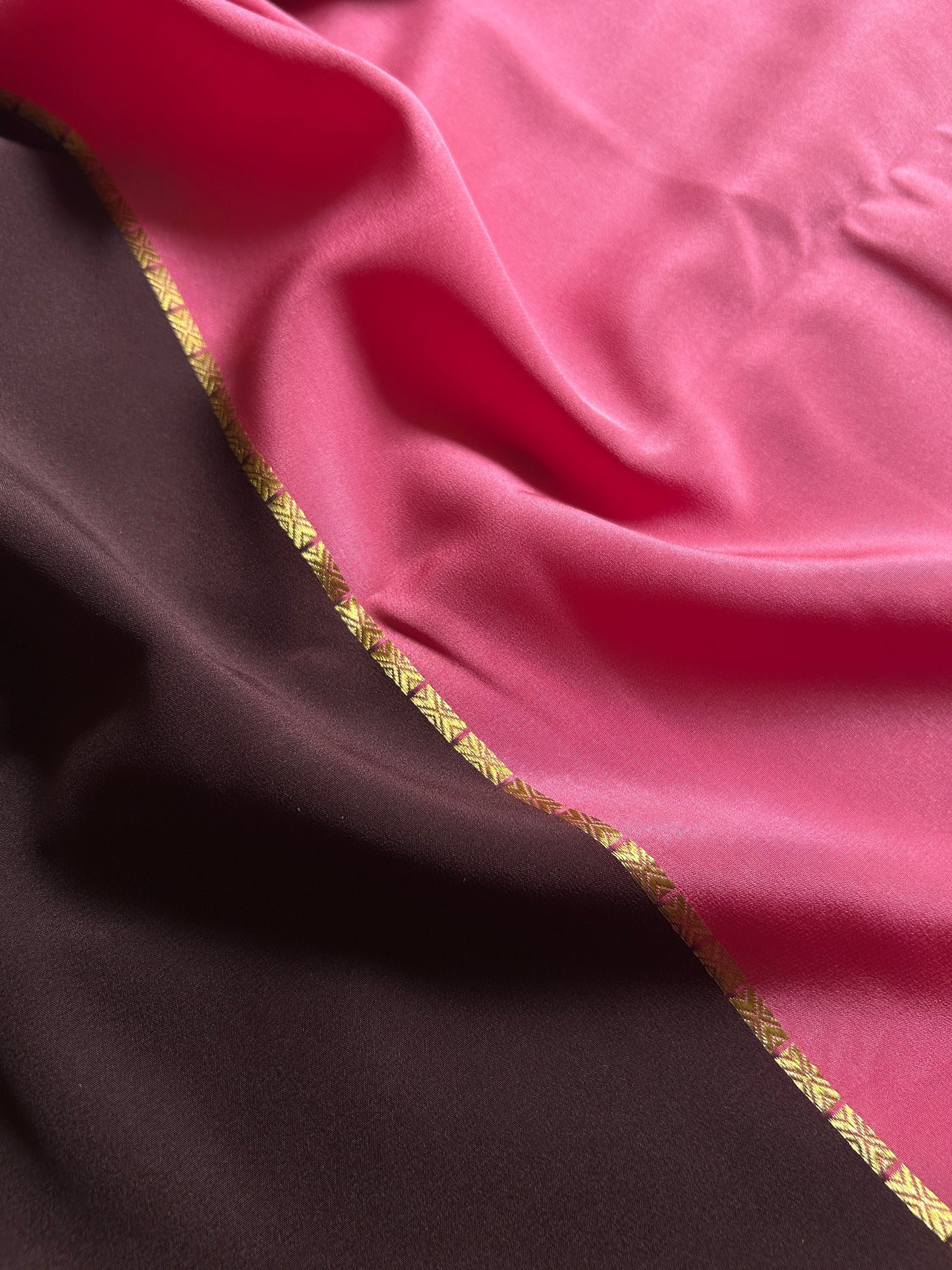 Suraksha(2D) : Light pink-chocolate brown