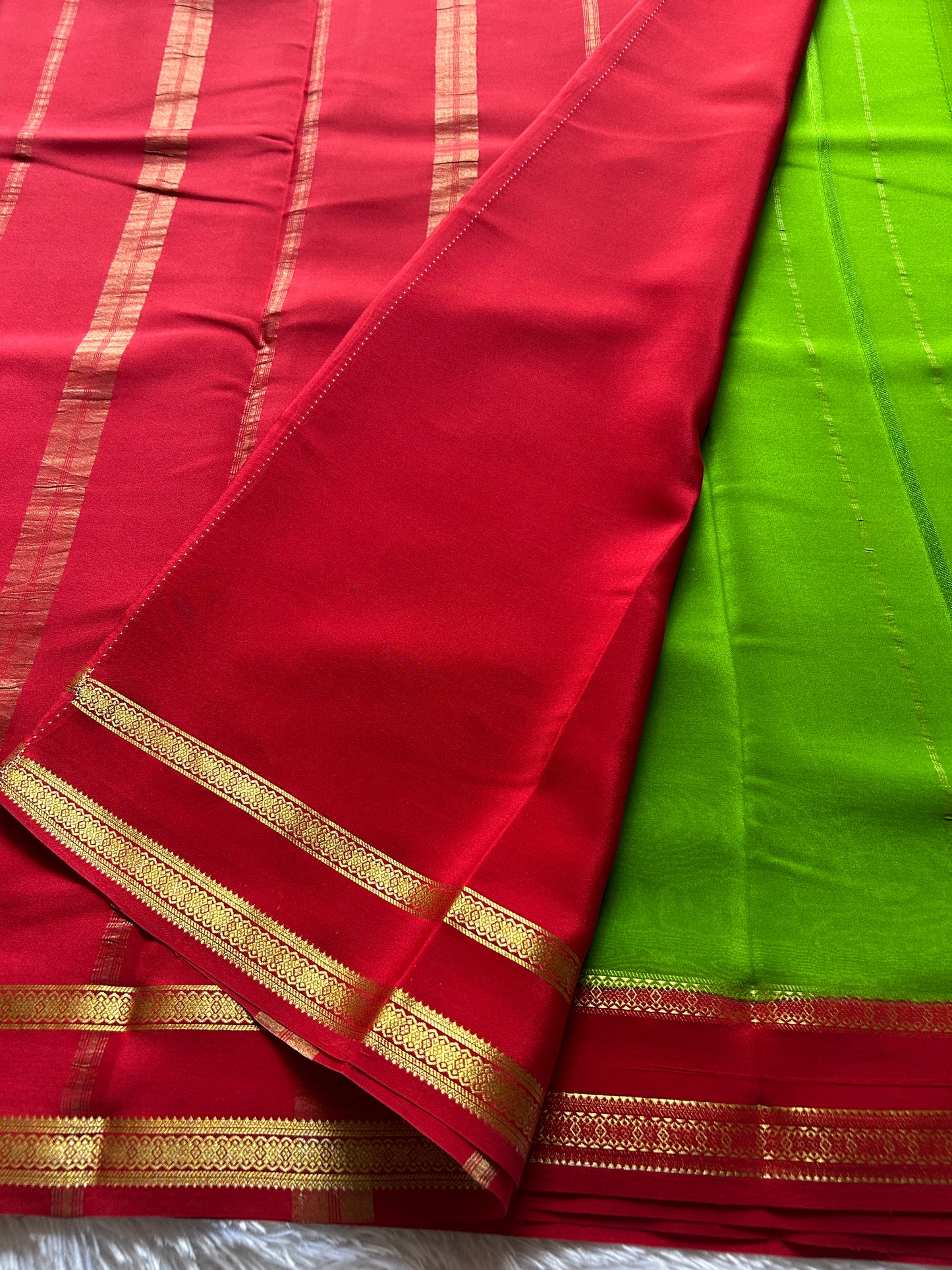 Rukmini (2D) : Parrot green-red