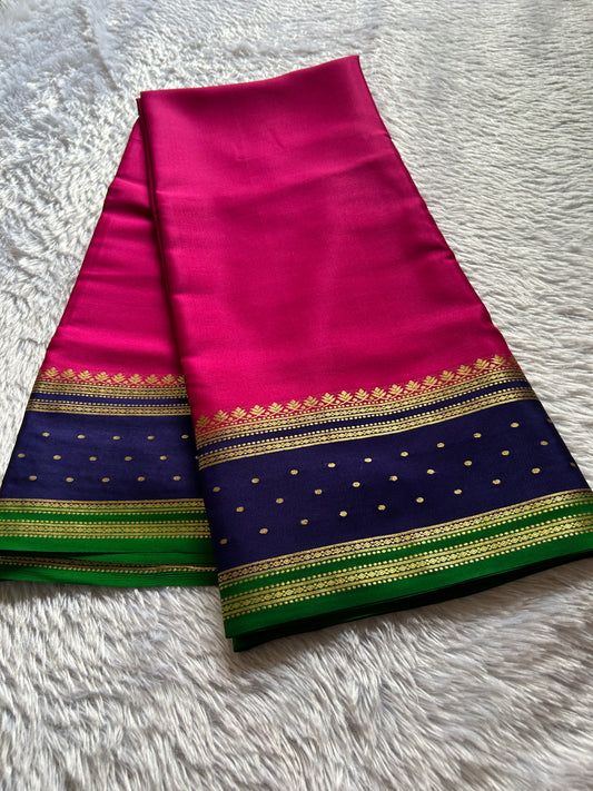 Drishti (3D) : pink-navy blue-green