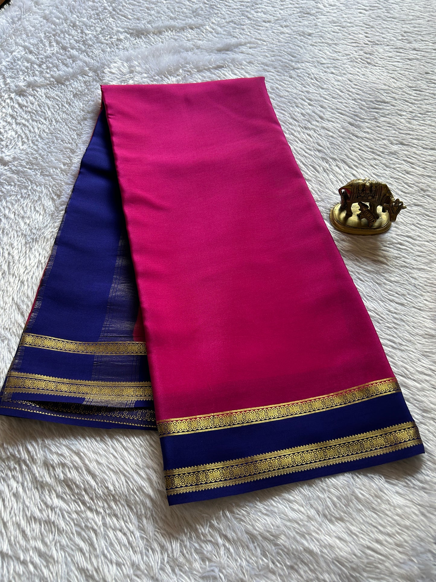 Rukmini (2D) : Pink-royal blue