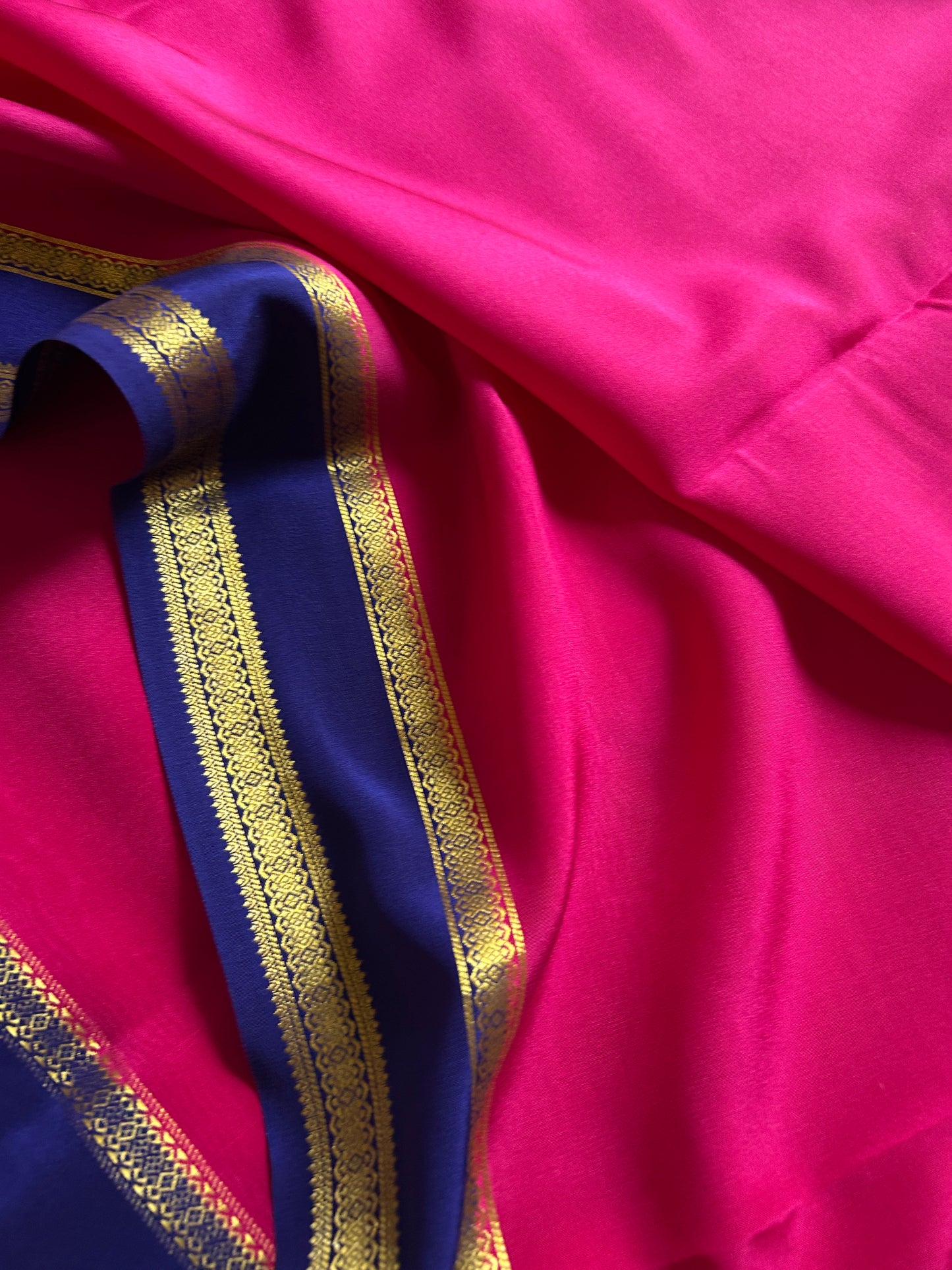 Rukmini (2D) : Pink-royal blue