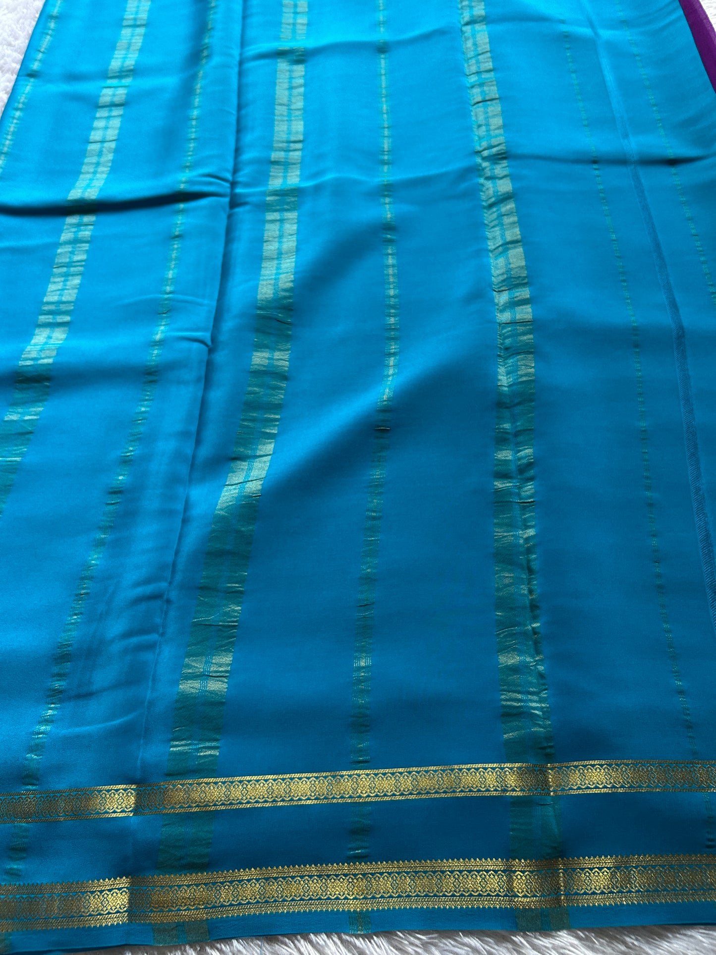 Rukmini (2D) : Violet-ananda blue