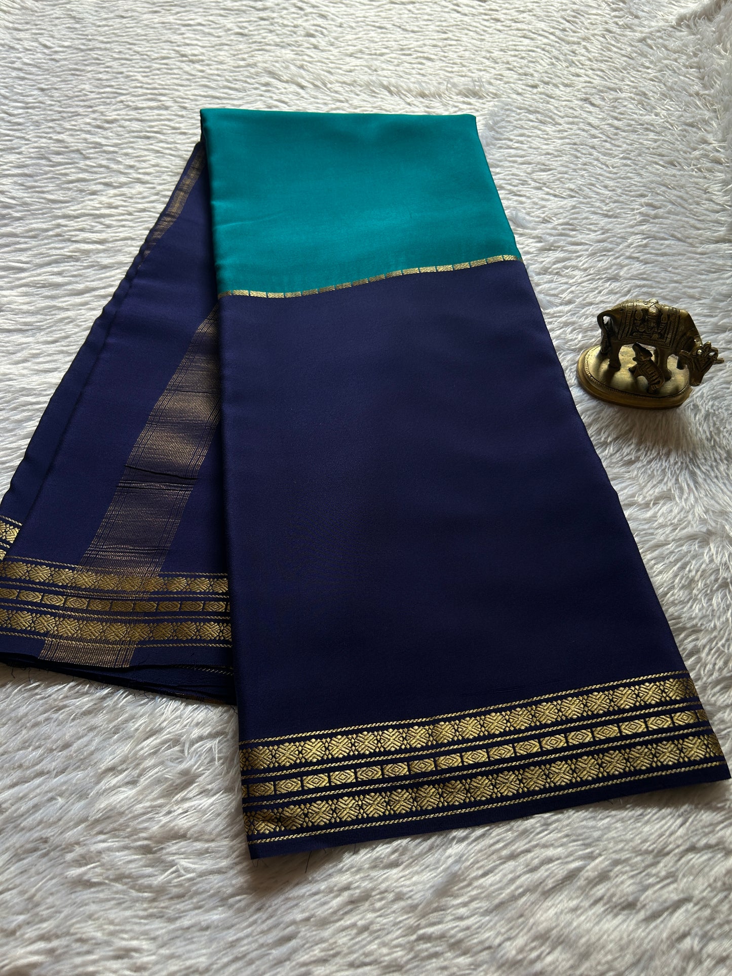 Suraksha (2D) : Peacock green-navy blue