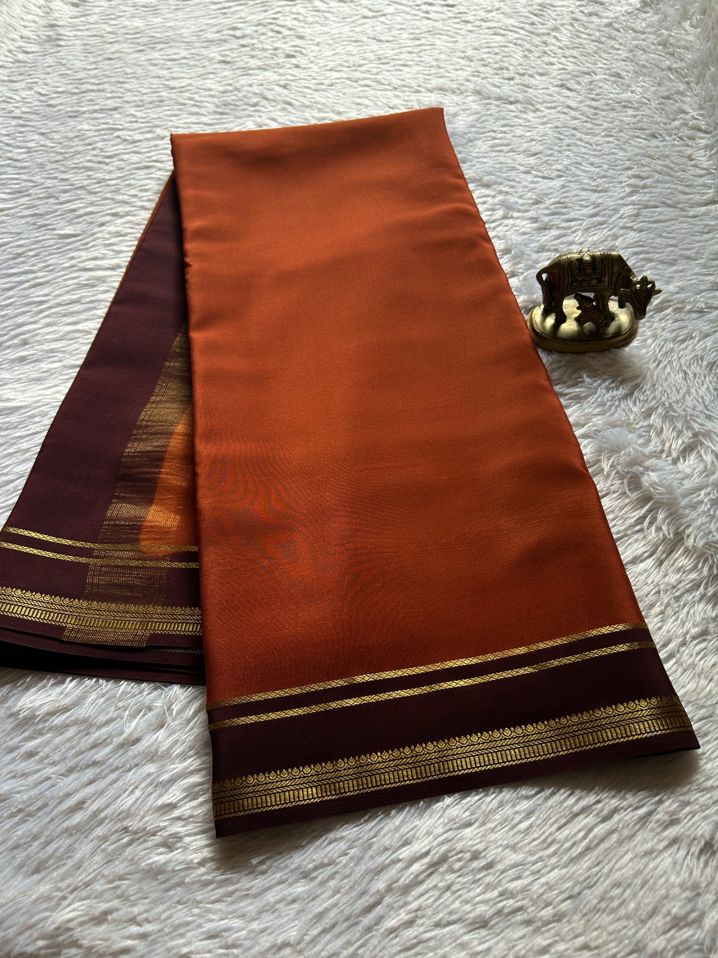 Sumathi (2D) : Burnt orange-chocolate brown