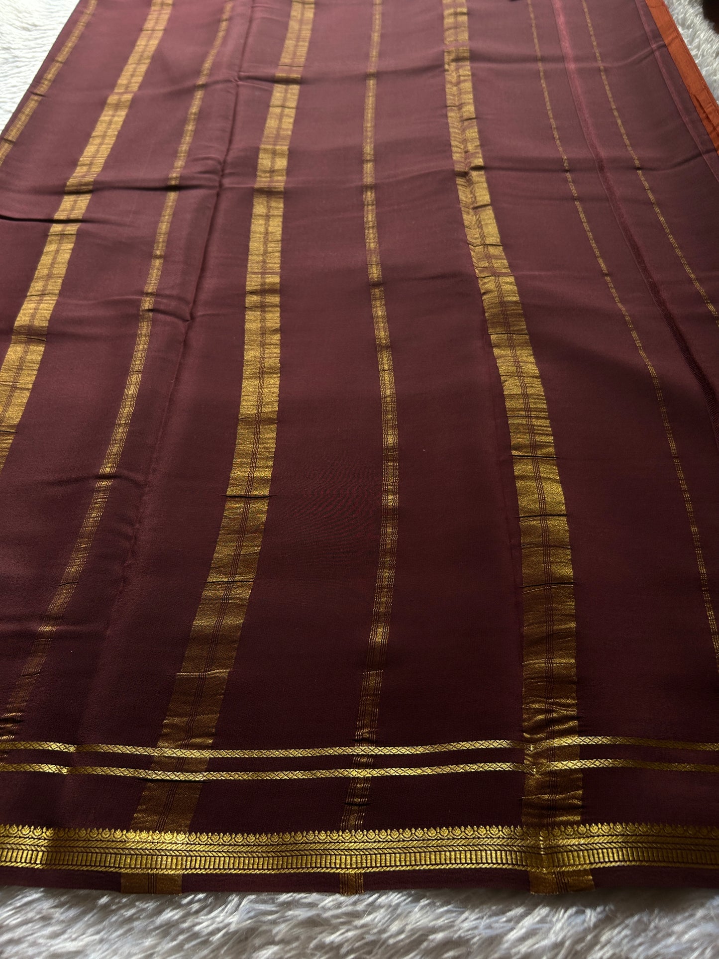 Sumathi (2D) : Burnt orange-chocolate brown