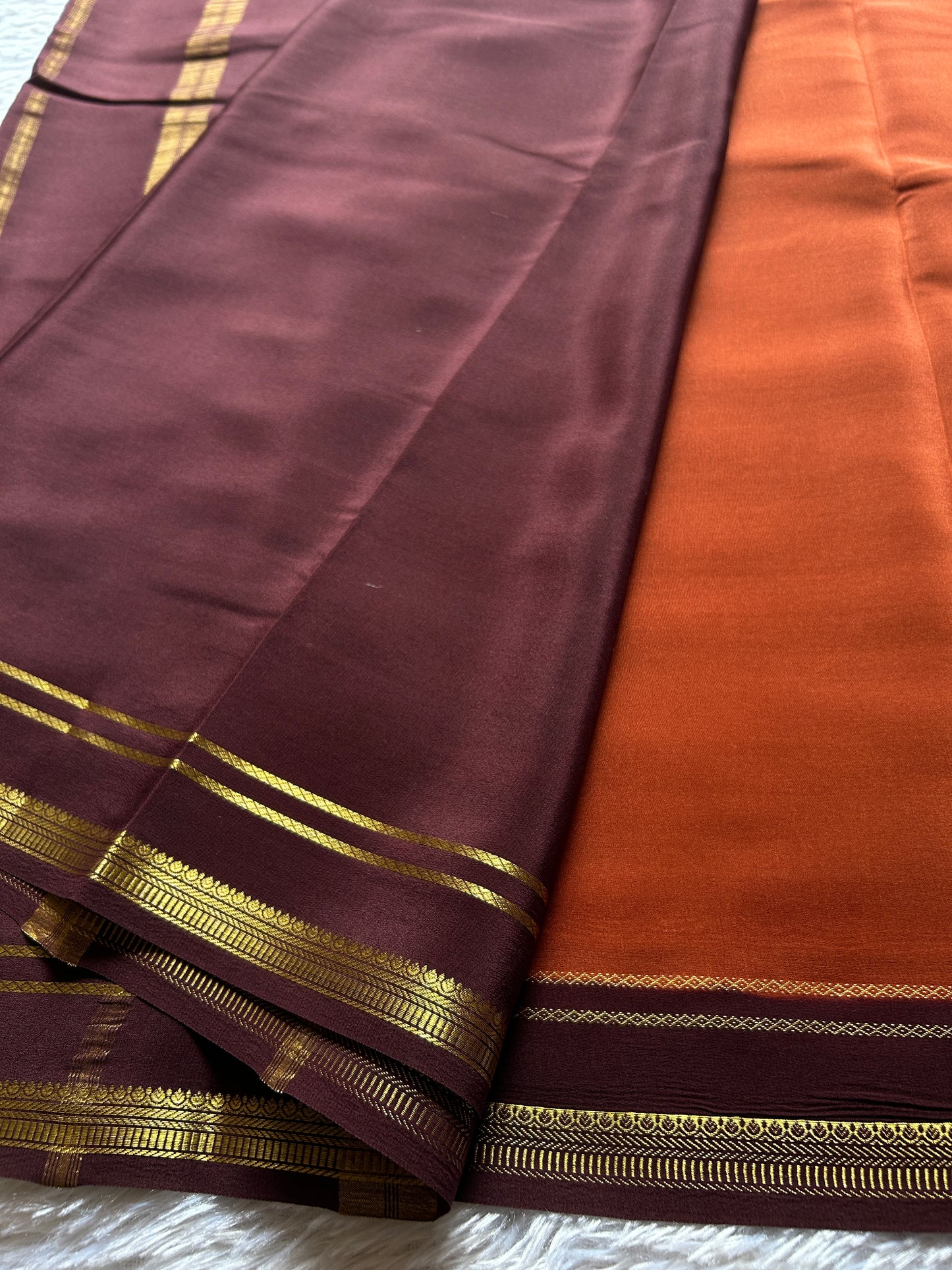 Sumathi (2D) : Burnt orange-chocolate brown