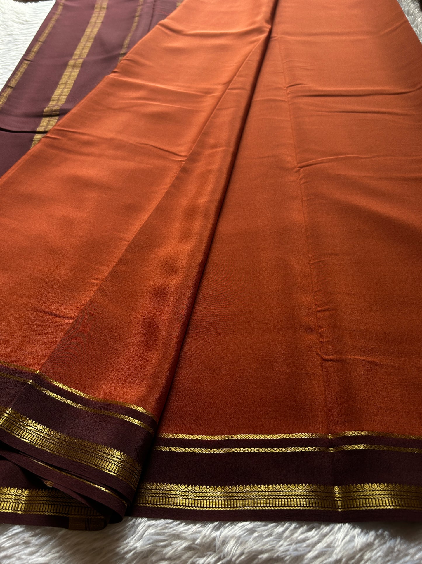 Sumathi (2D) : Burnt orange-chocolate brown