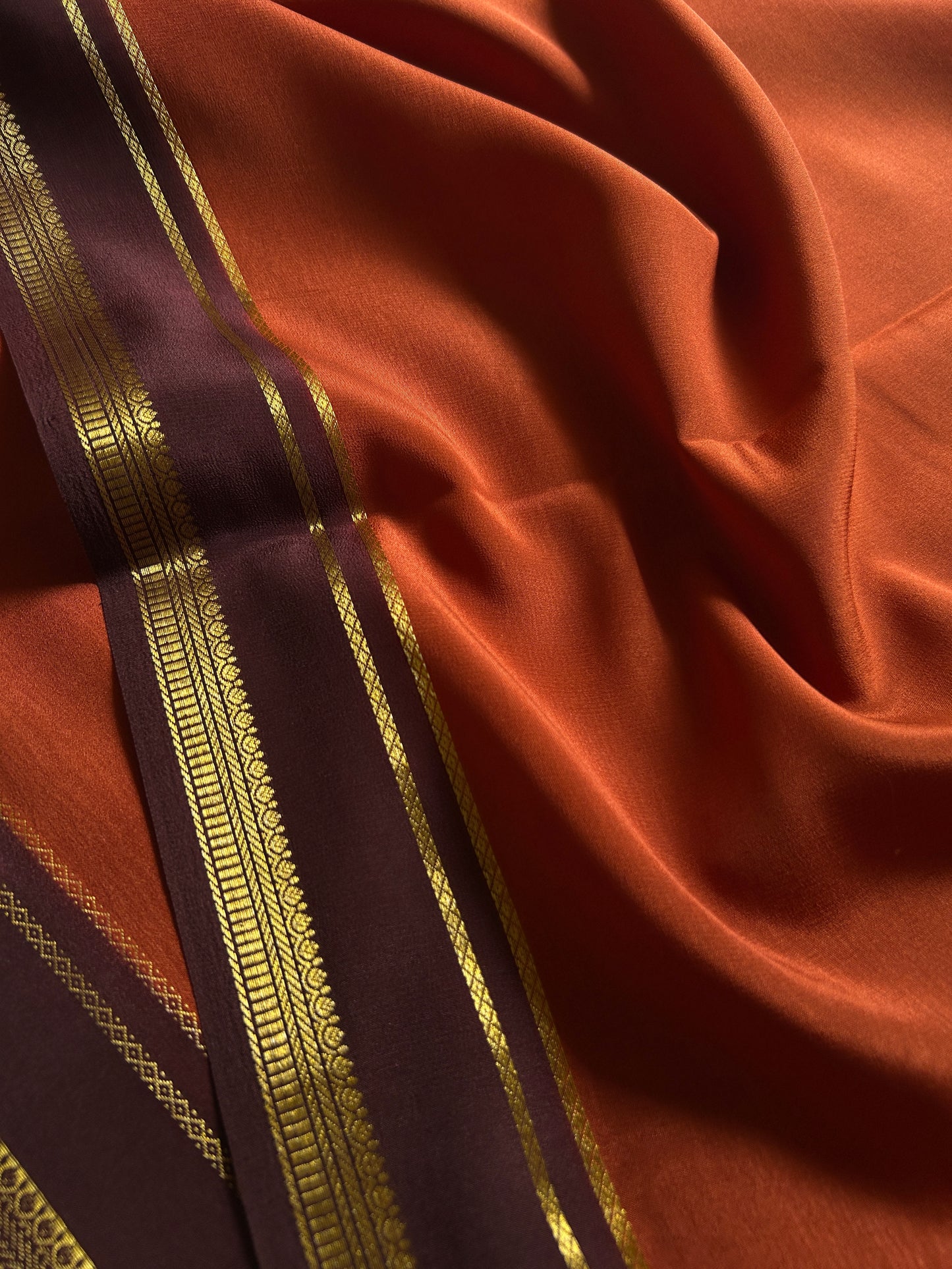 Sumathi (2D) : Burnt orange-chocolate brown