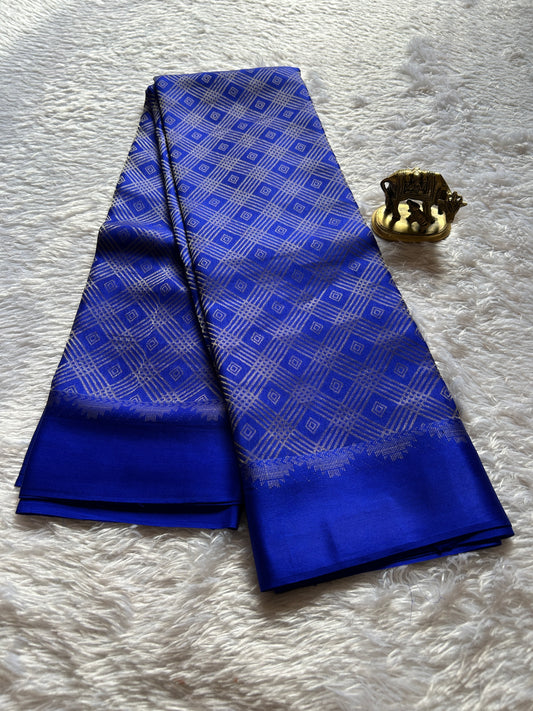 Archana : Brocade Royal blue