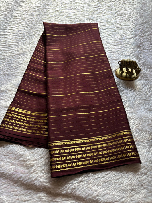Meghana : Solid Chocolate brown