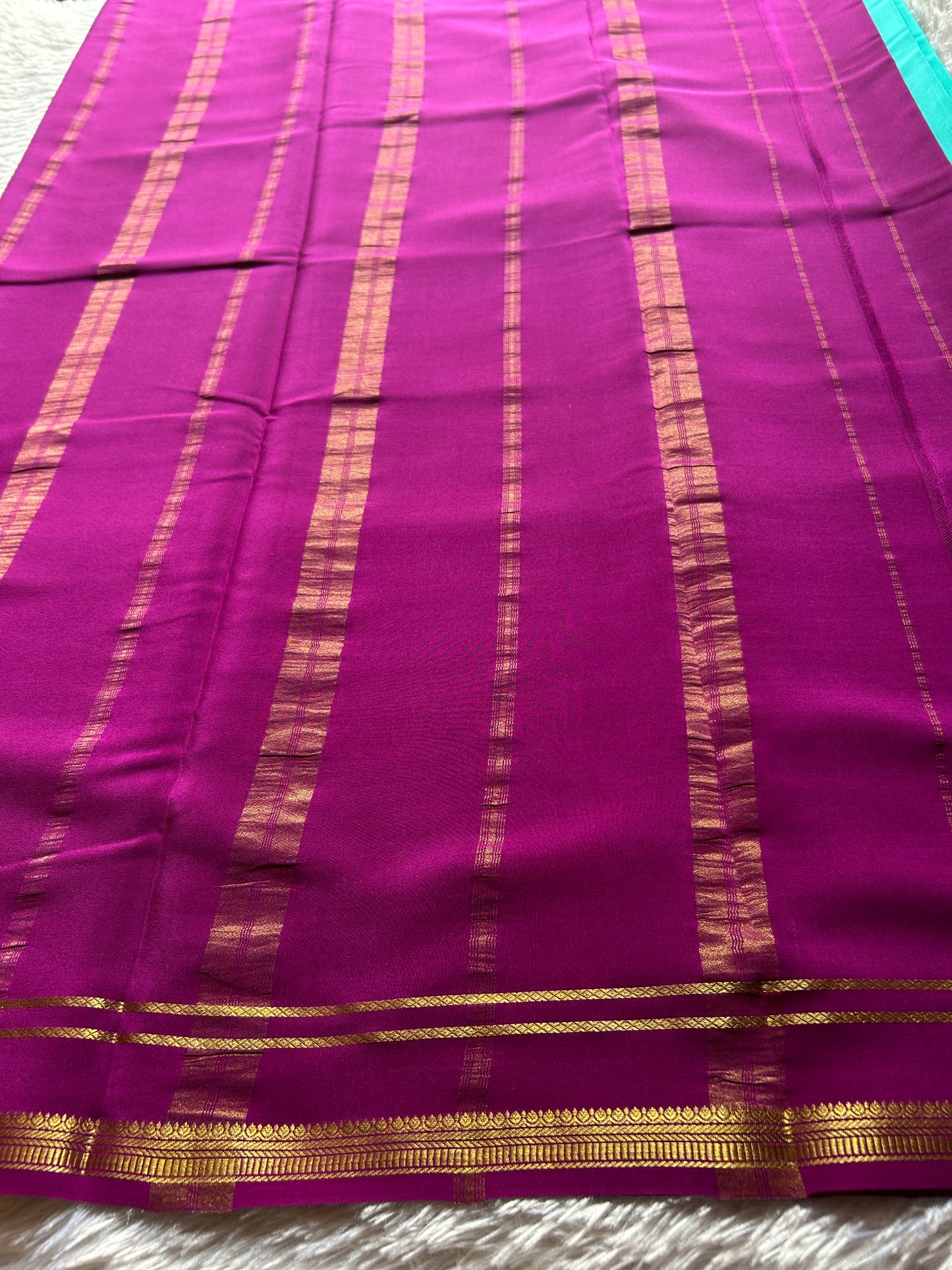 Sumathi (2D) : Sea blue-dark magenta