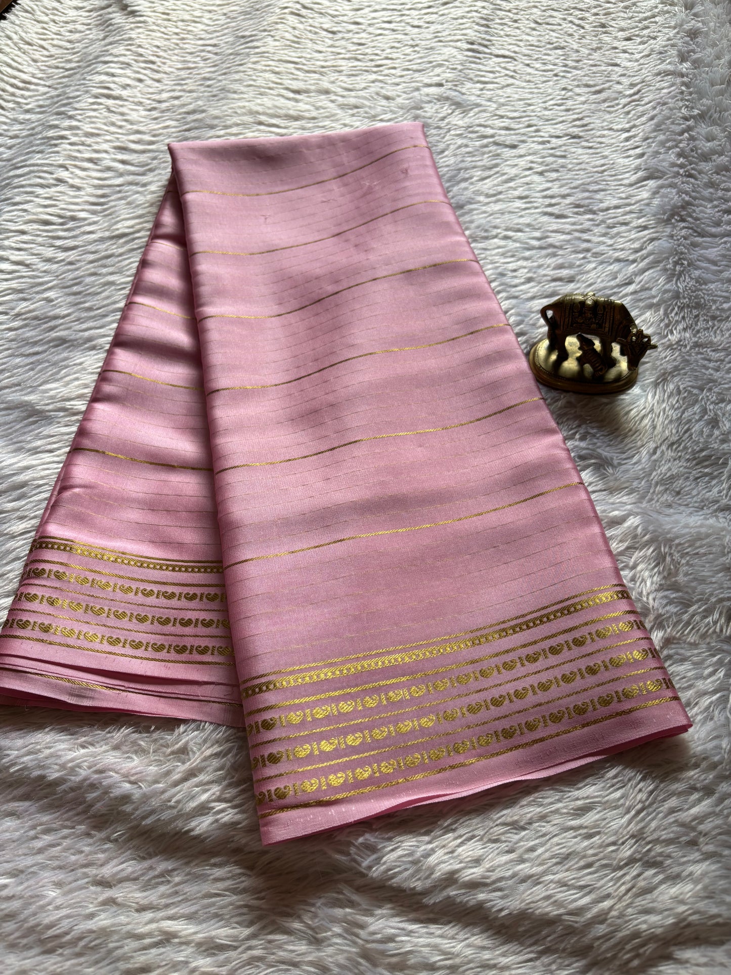 Meghana : Solid Pastel pink