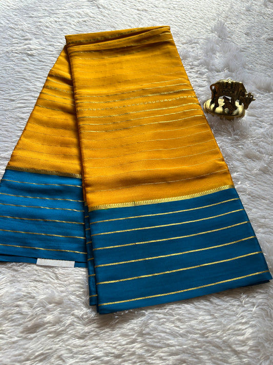 Dhaatri (2D) : Golden yellow-ink blue