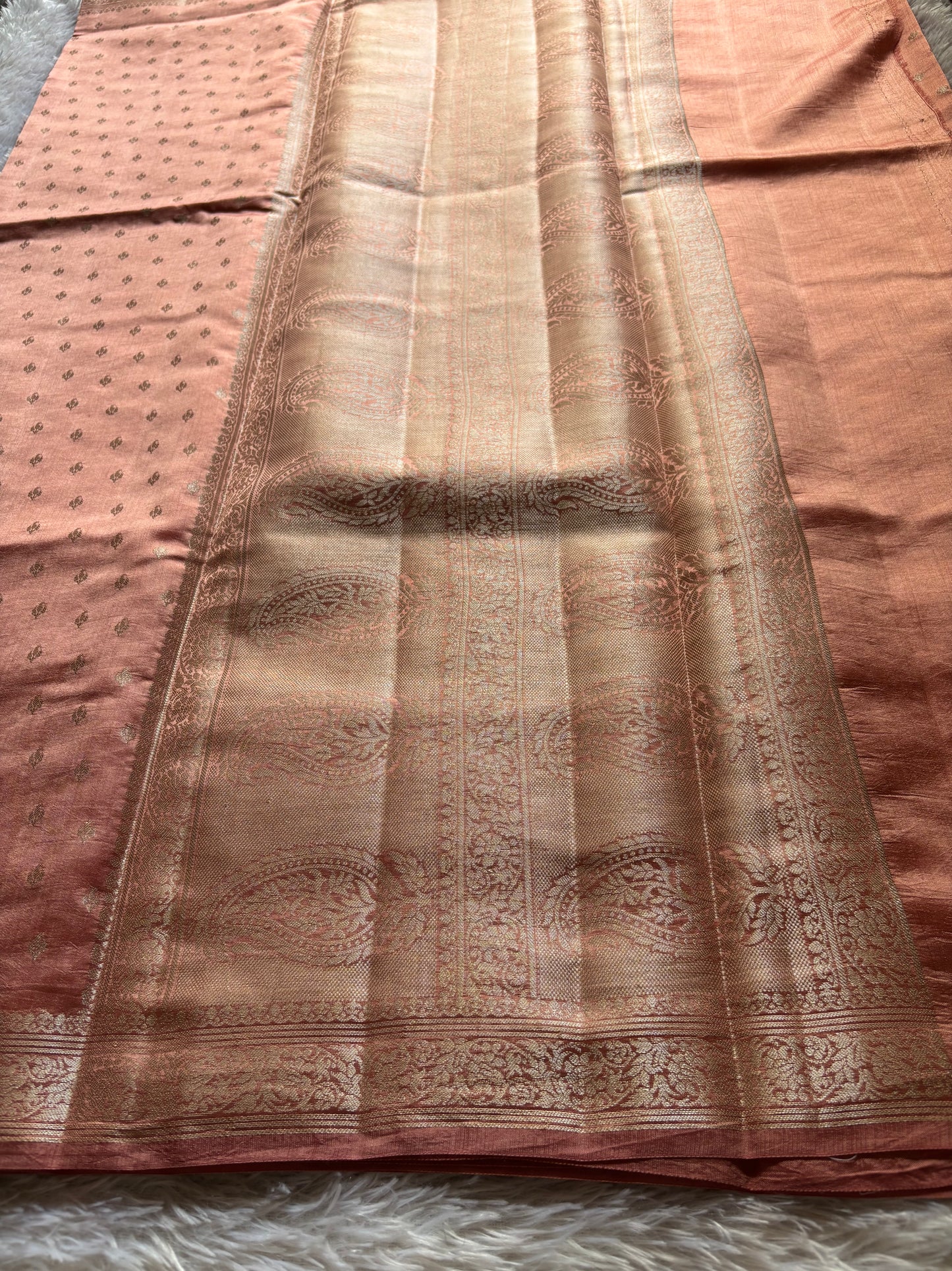 Banarasi Chiniya : Solid Light peach