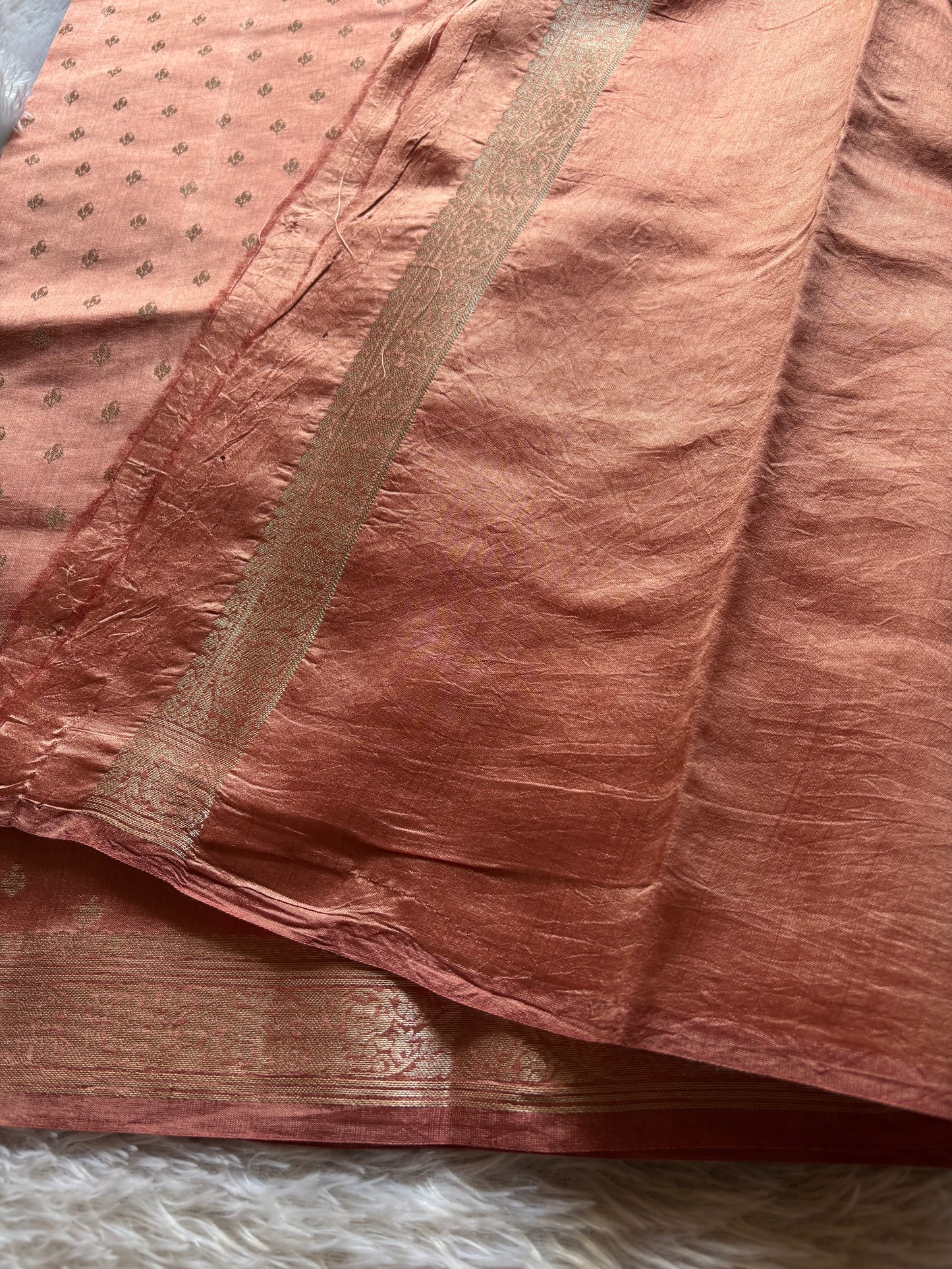 Banarasi Chiniya : Solid Light peach