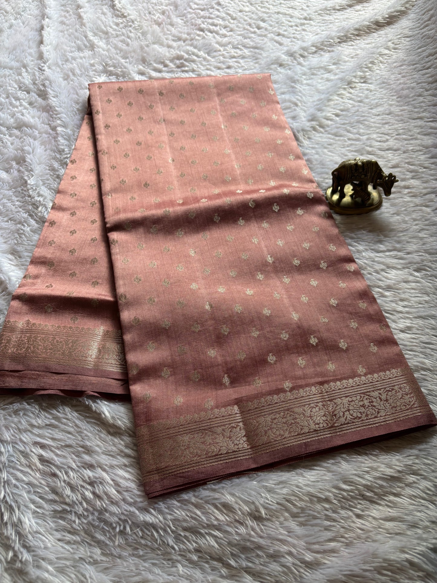 Banarasi Chiniya : Solid Dusty rose