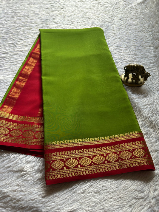 Rashmika (2D) : Moss green-red
