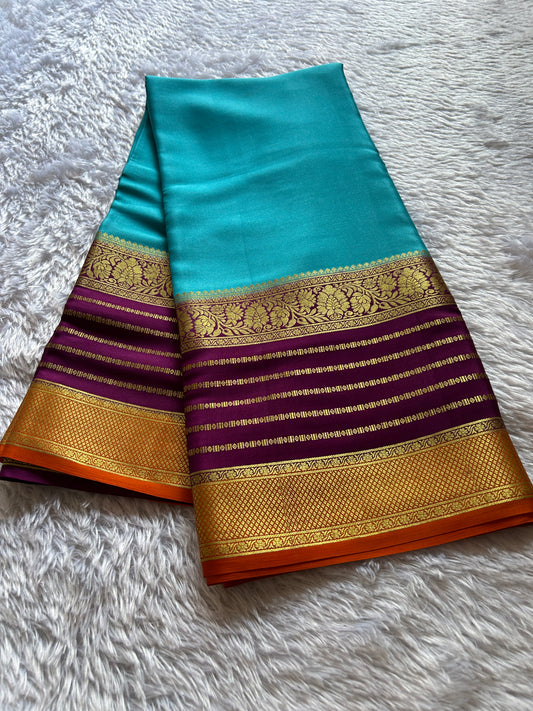 Sindhu (3D) : Ananda blue-magenta-orange