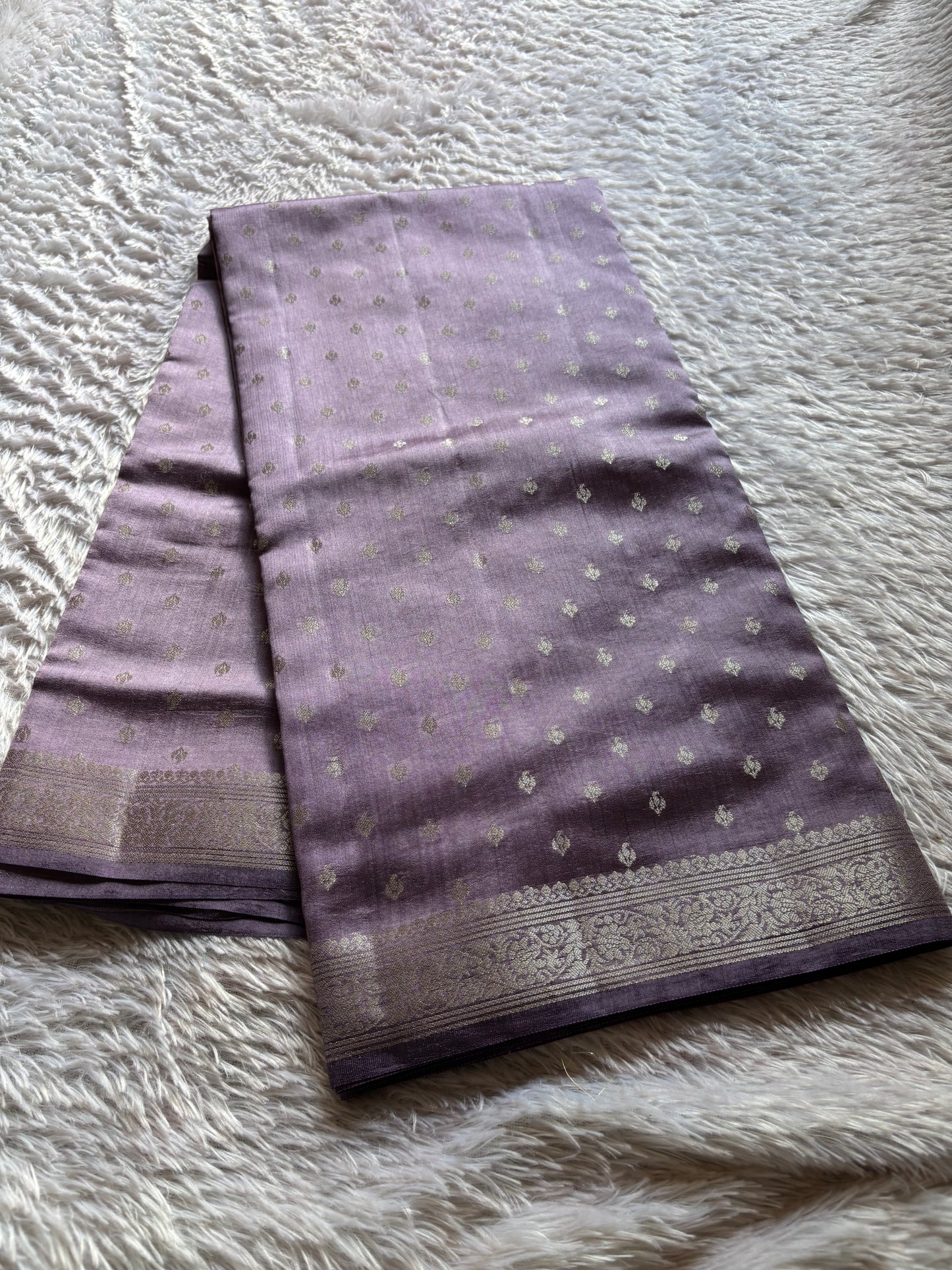 Banarasi Chiniya : Solid Lilac